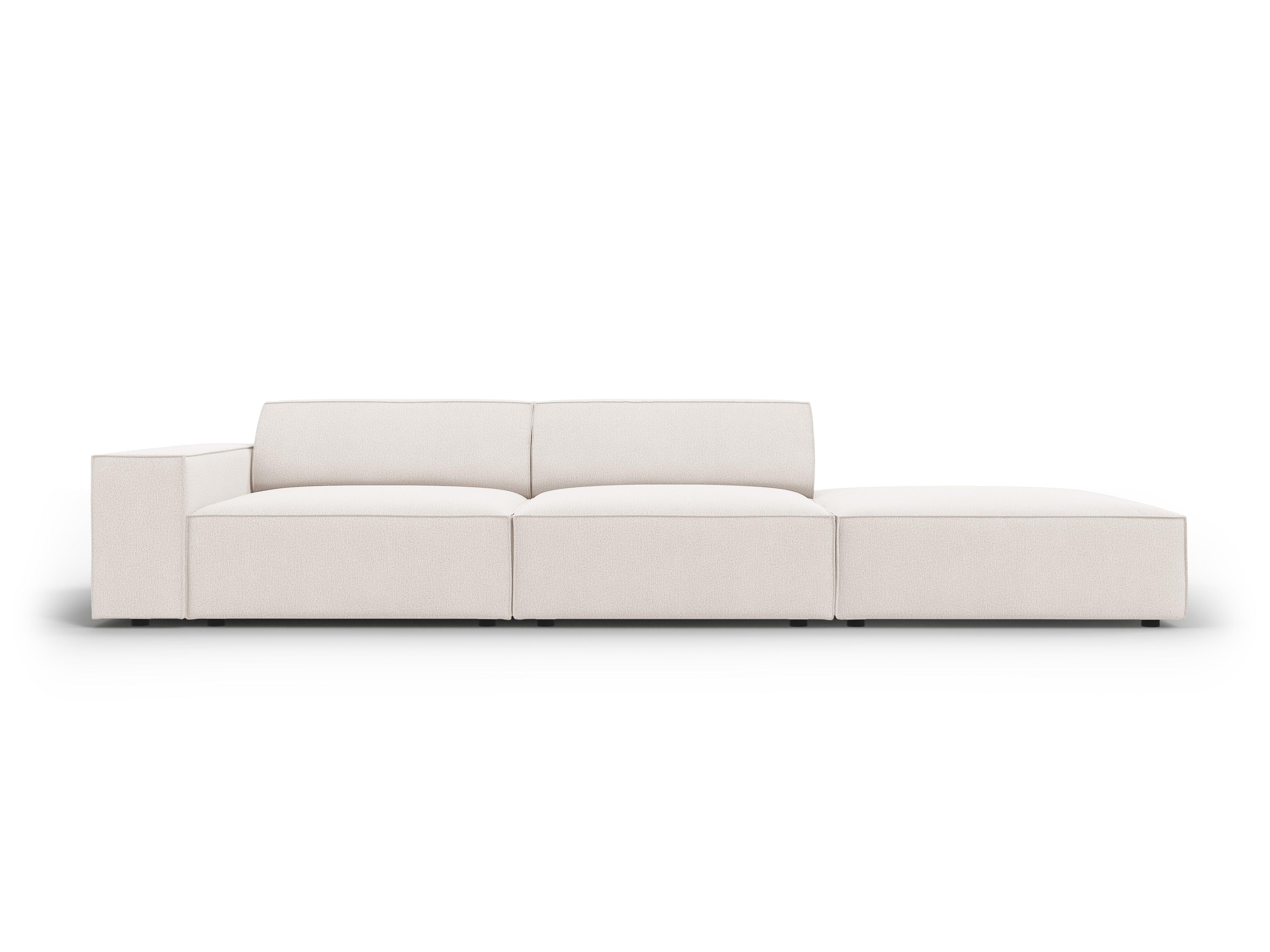 Sofa prawostronna 3-osobowa JODIE jasnobeżowy Micadoni Eye on Design