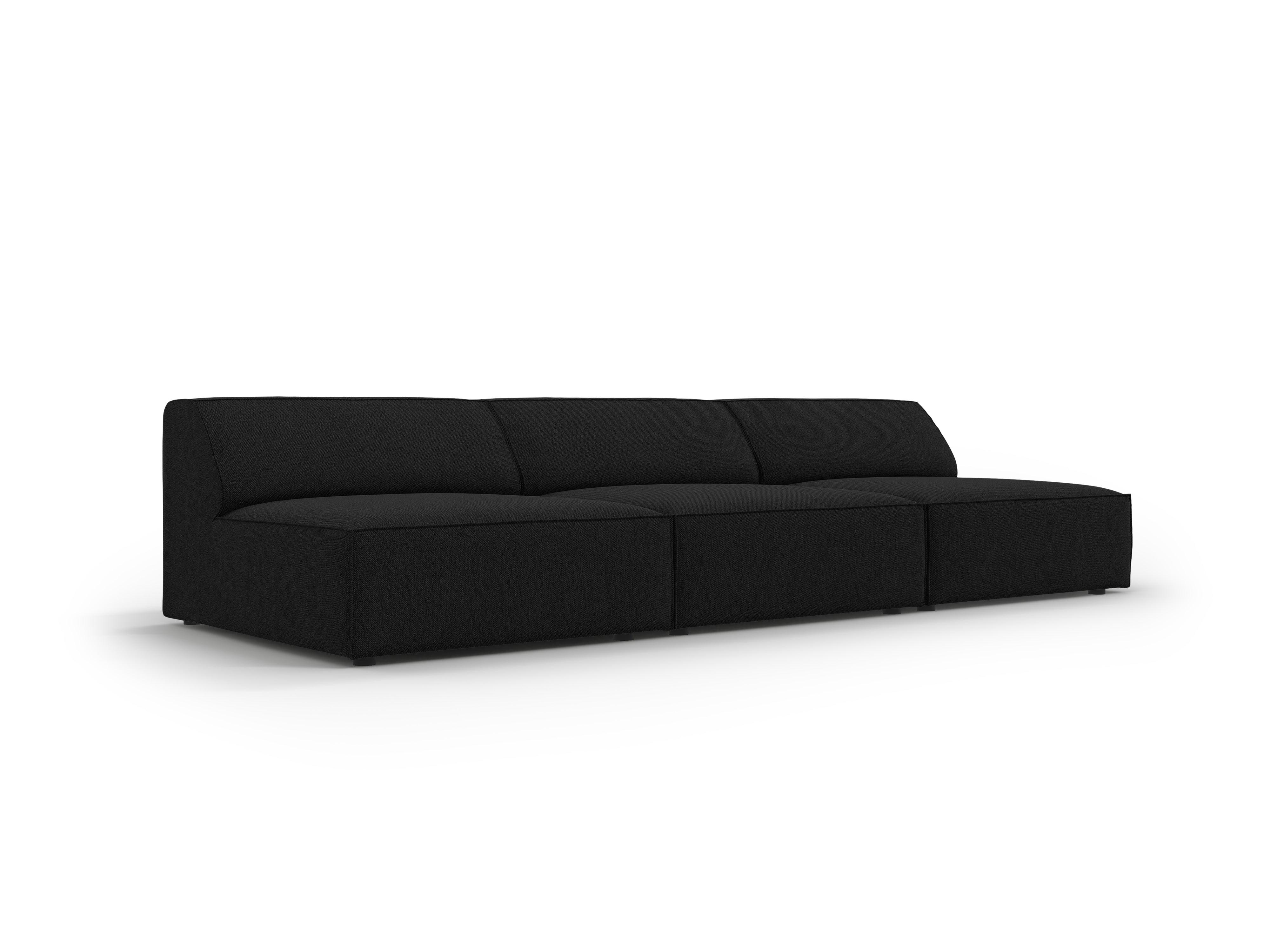 Sofa 3-osobowa otwarta JODIE czarny Micadoni Eye on Design