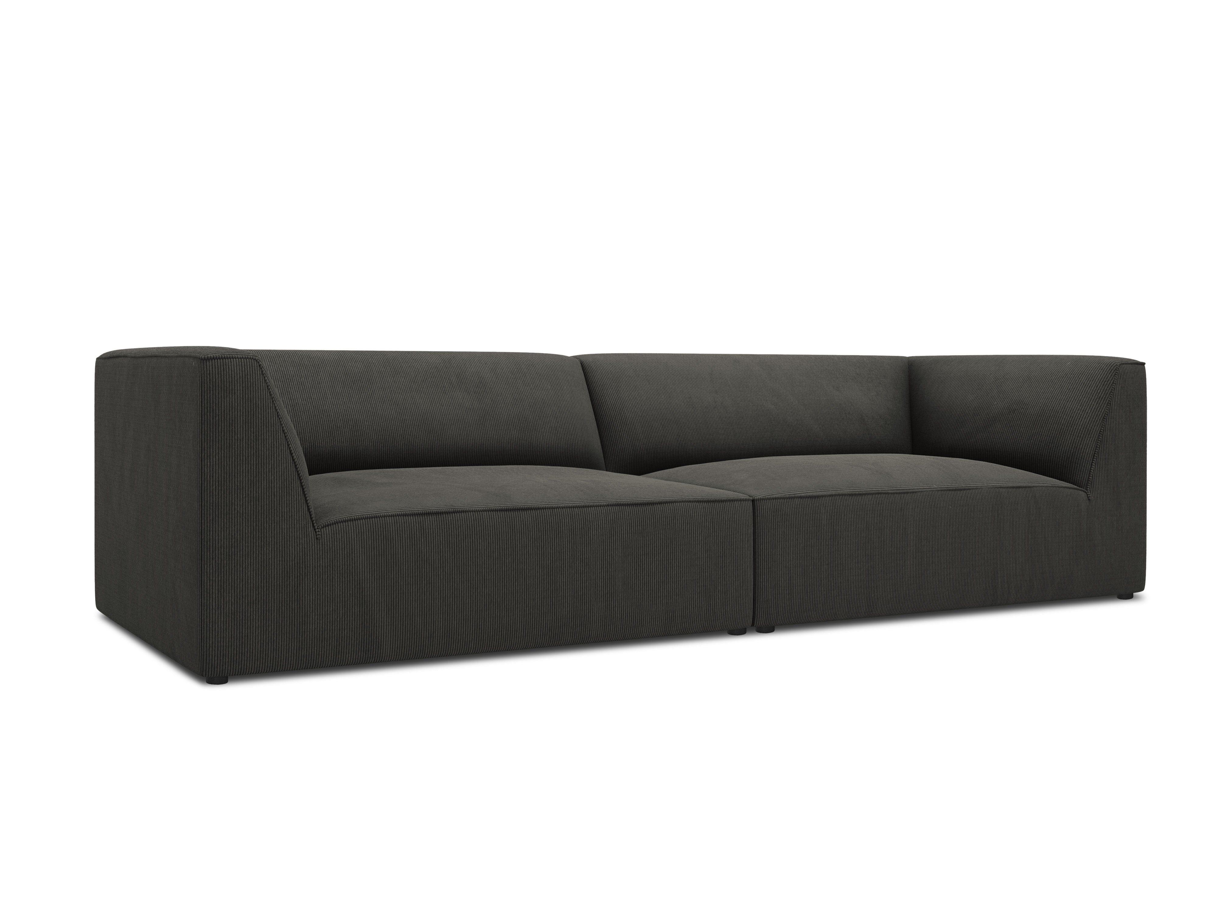 Sofa sztruksowa RUBY ciemnoszary Micadoni Eye on Design
