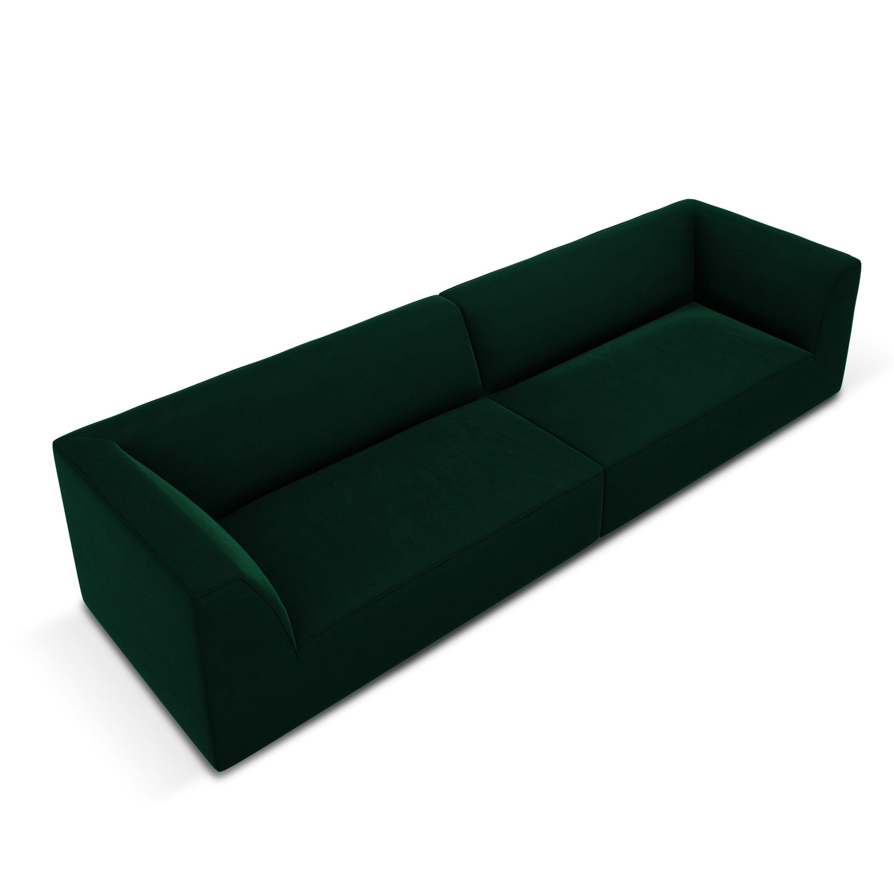 Sofa aksamitna RUBY butelkowa zieleń Micadoni Eye on Design