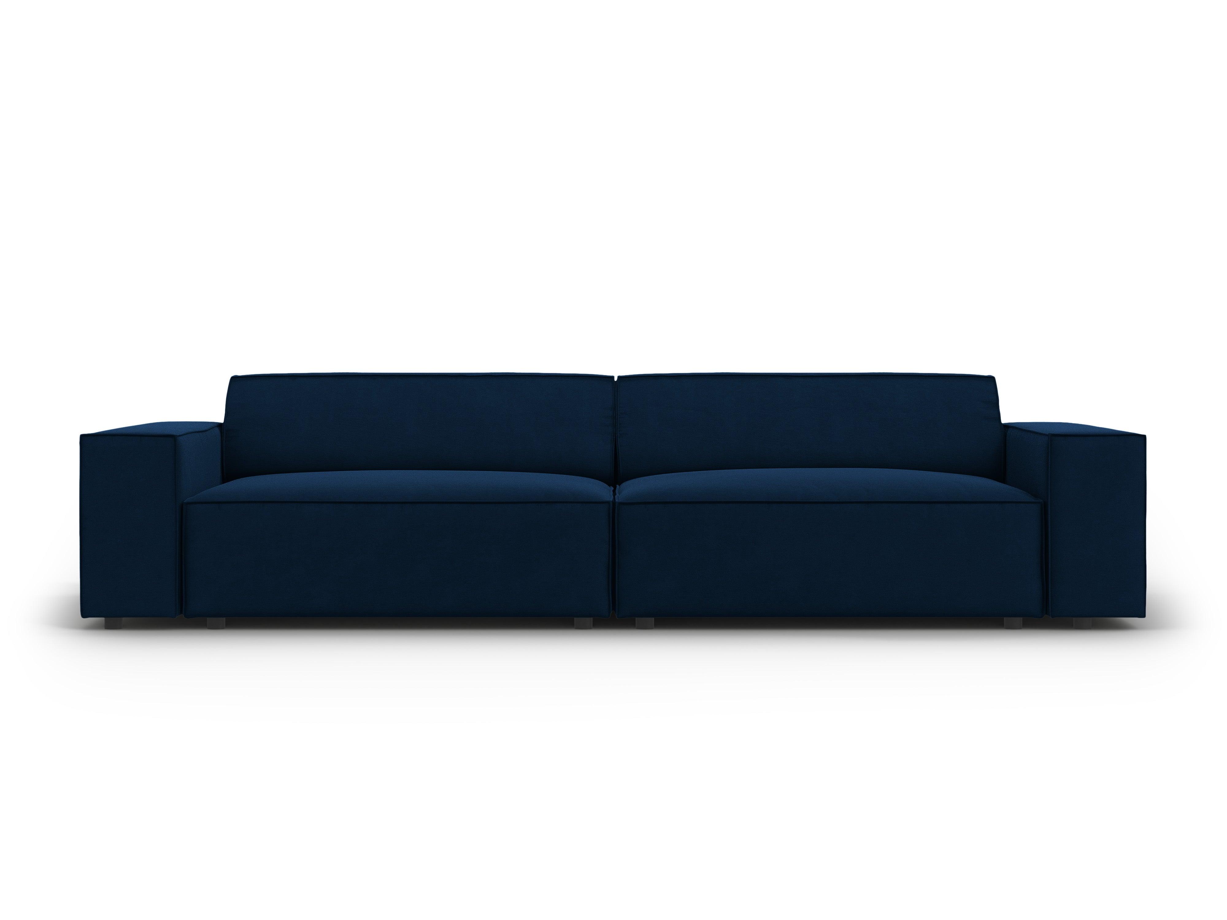 Sofa aksamitna 4-osobowa JODIE granat królewski Micadoni Eye on Design