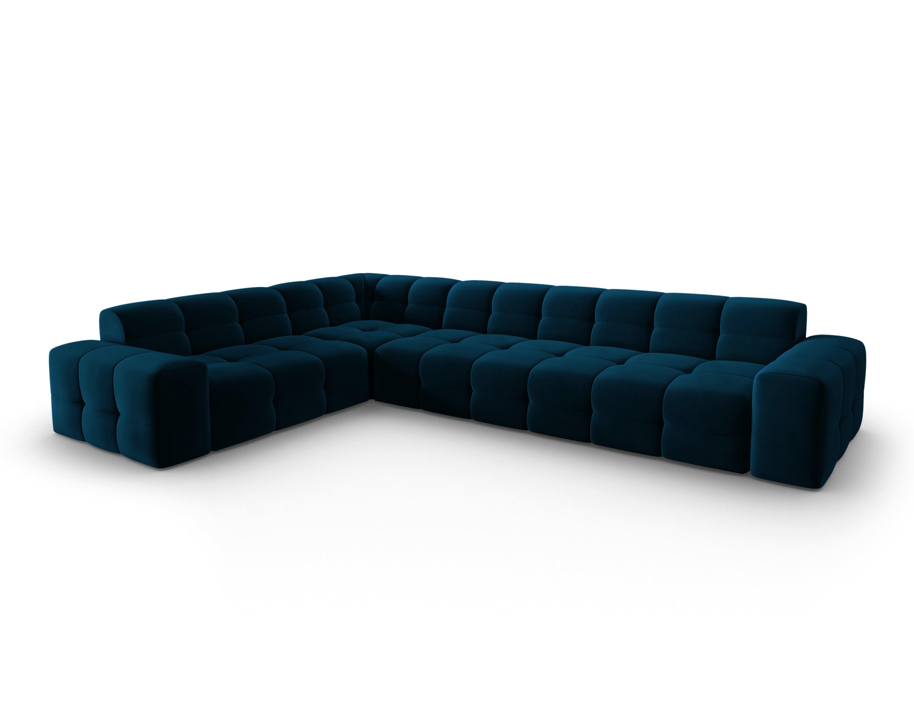 Narożnik lewostronny 6-osobowy KENDAL granatowy Micadoni Eye on Design