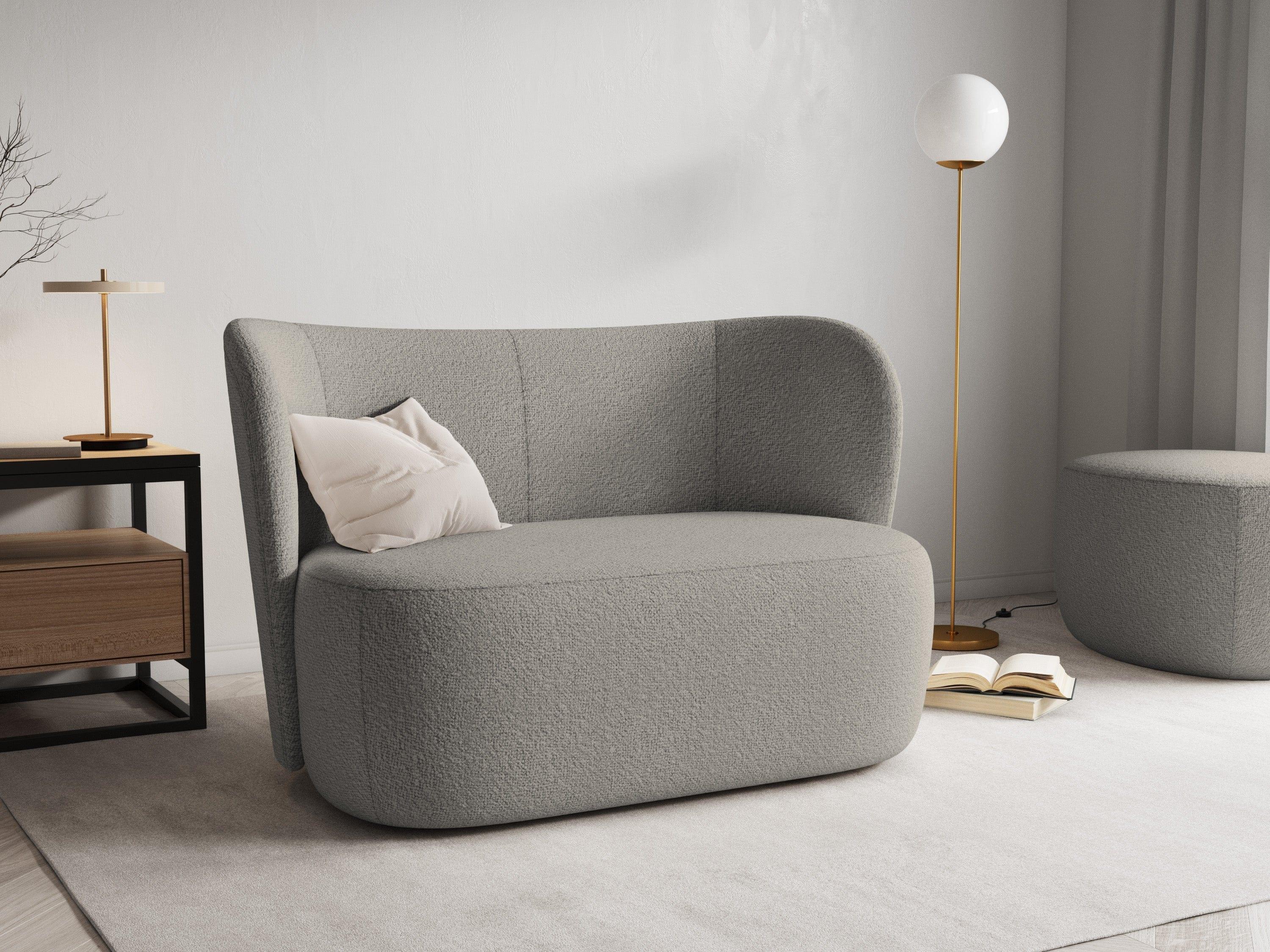 Puf SAAMIT boucle szary Micadoni Eye on Design