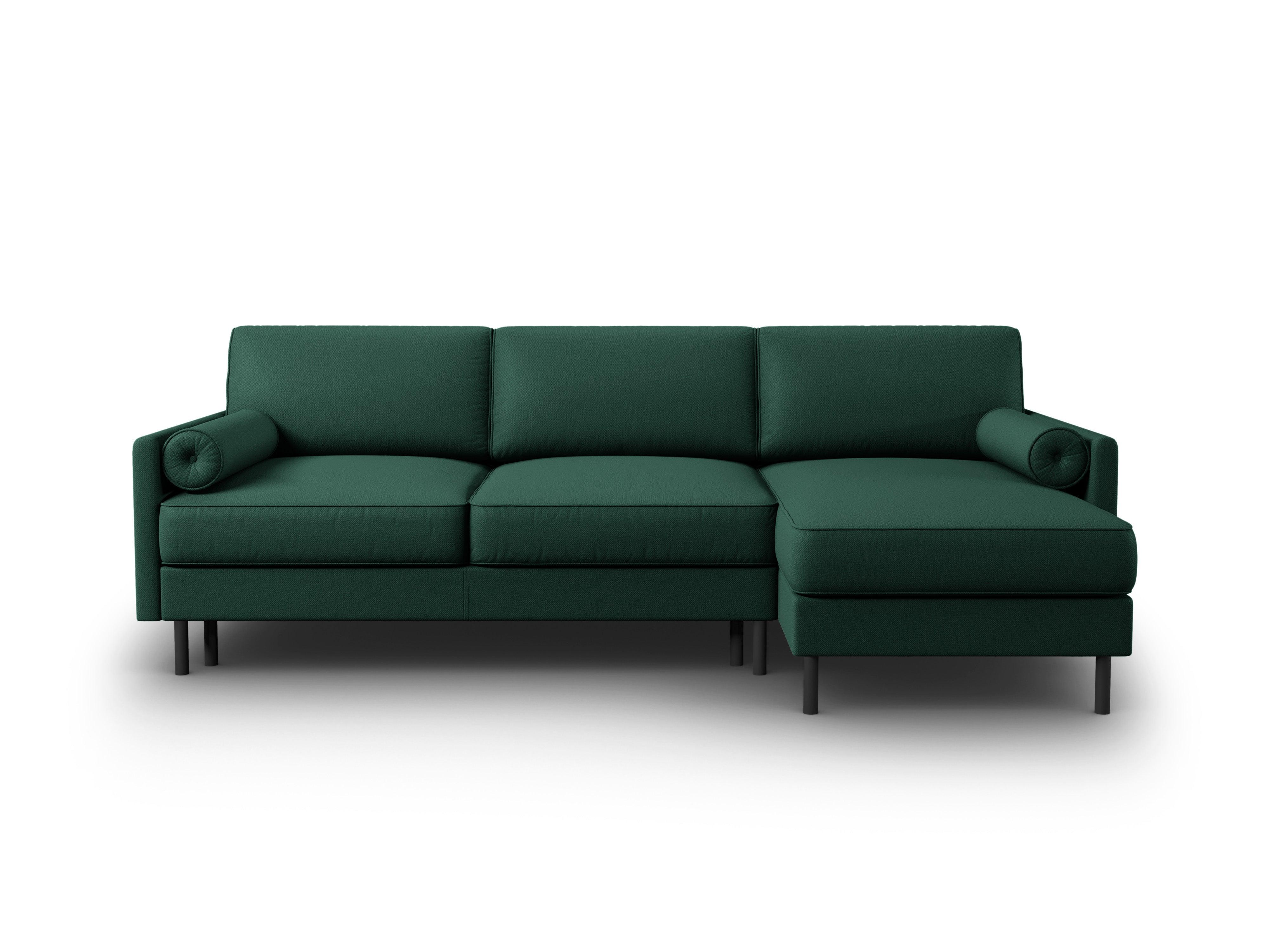 Narożnik prawostronny z funkcją spania SCOTT zielony Micadoni Eye on Design