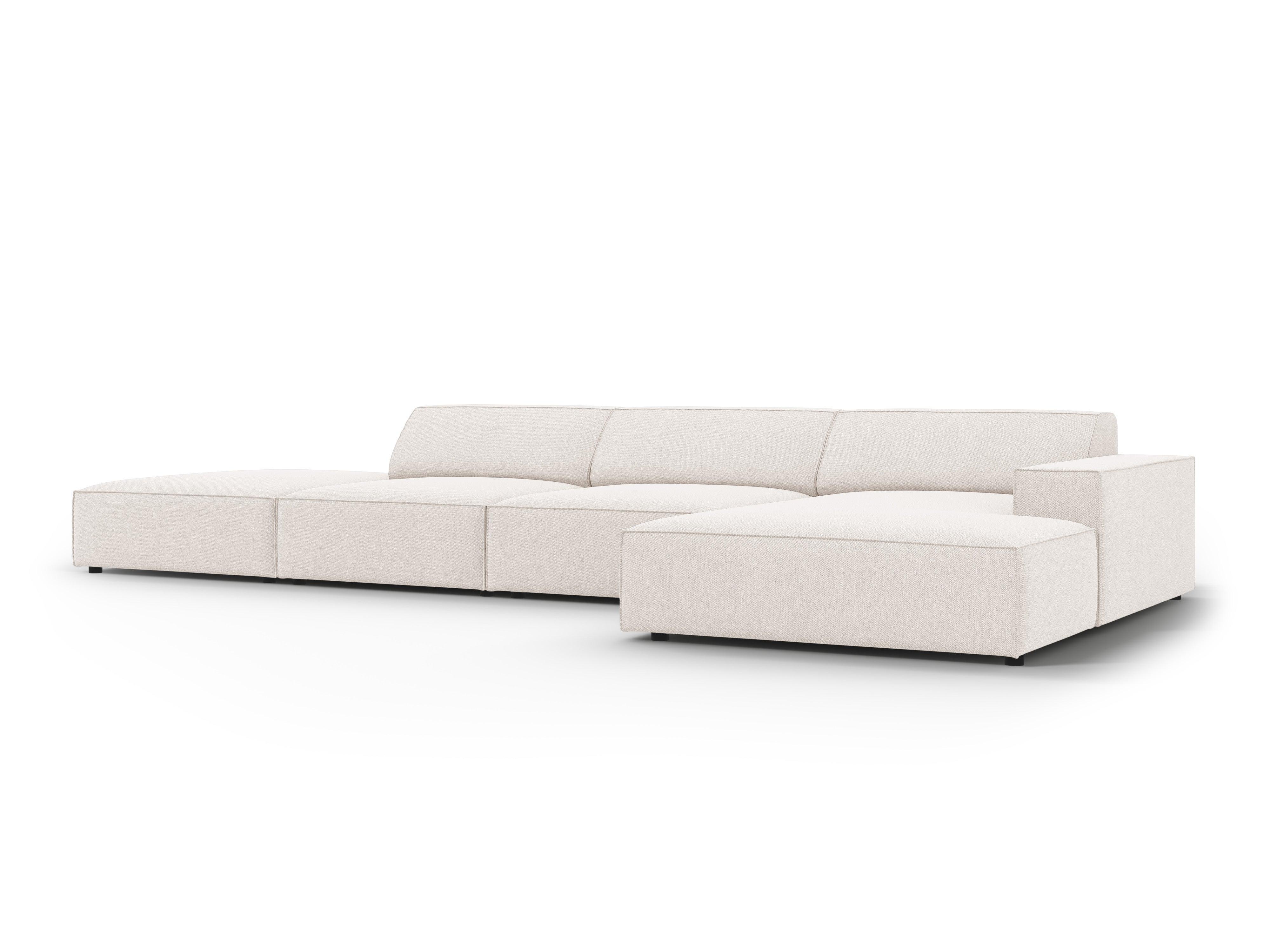 Narożnik prawostronny 5-osobowy JODIE jasnobeżowy Micadoni Eye on Design