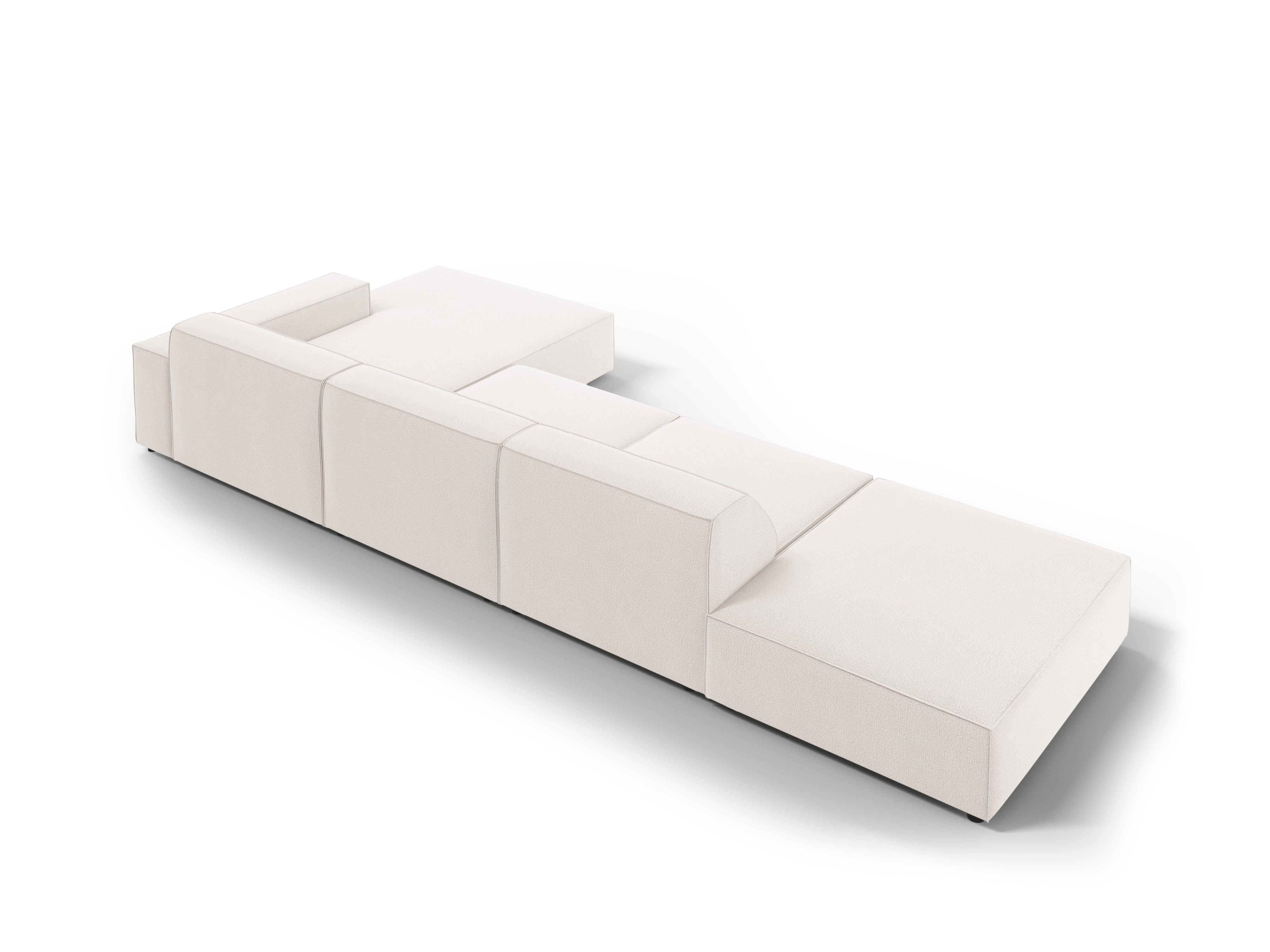 Narożnik prawostronny 5-osobowy JODIE jasnobeżowy Micadoni Eye on Design