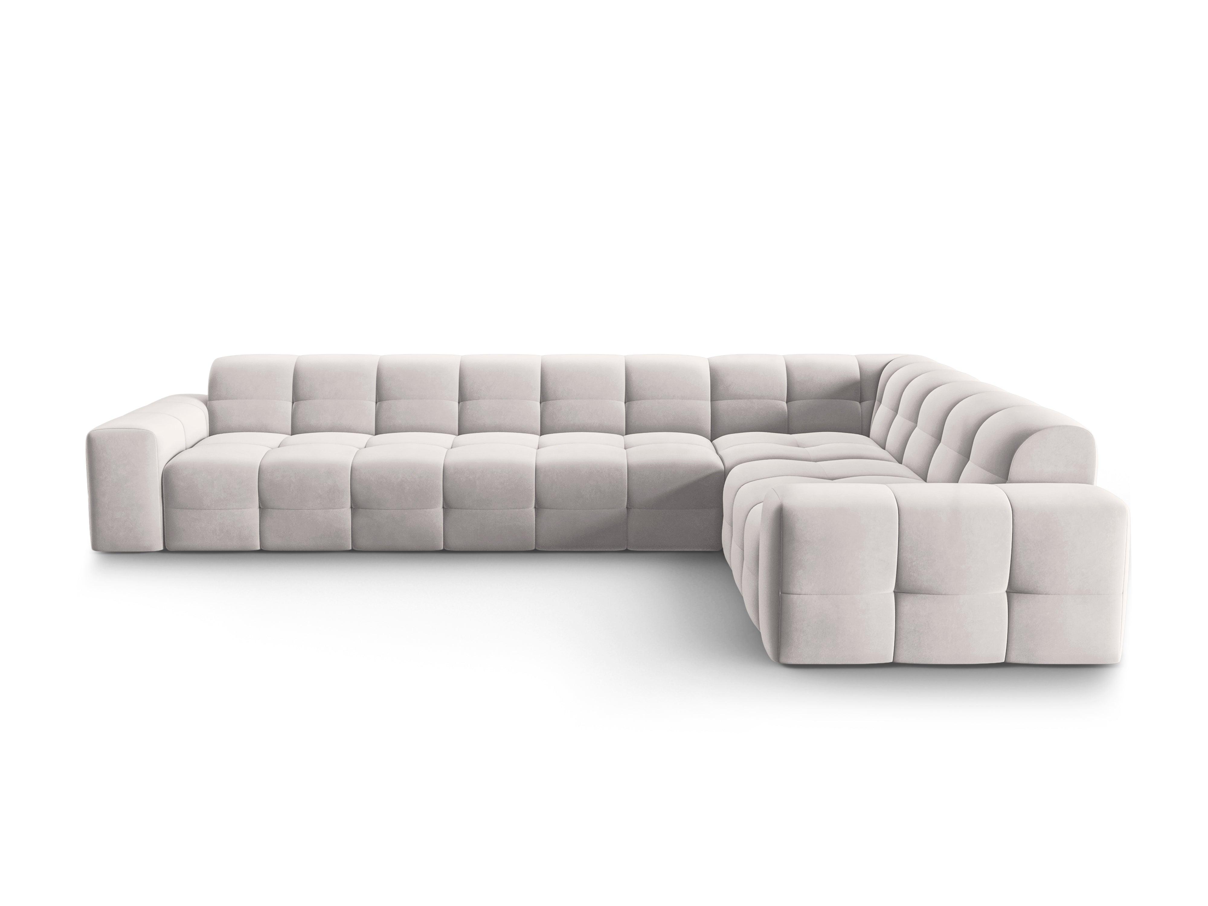 Narożnik prawostronny 6-osobowy KENDAL jasnoszary Micadoni Eye on Design