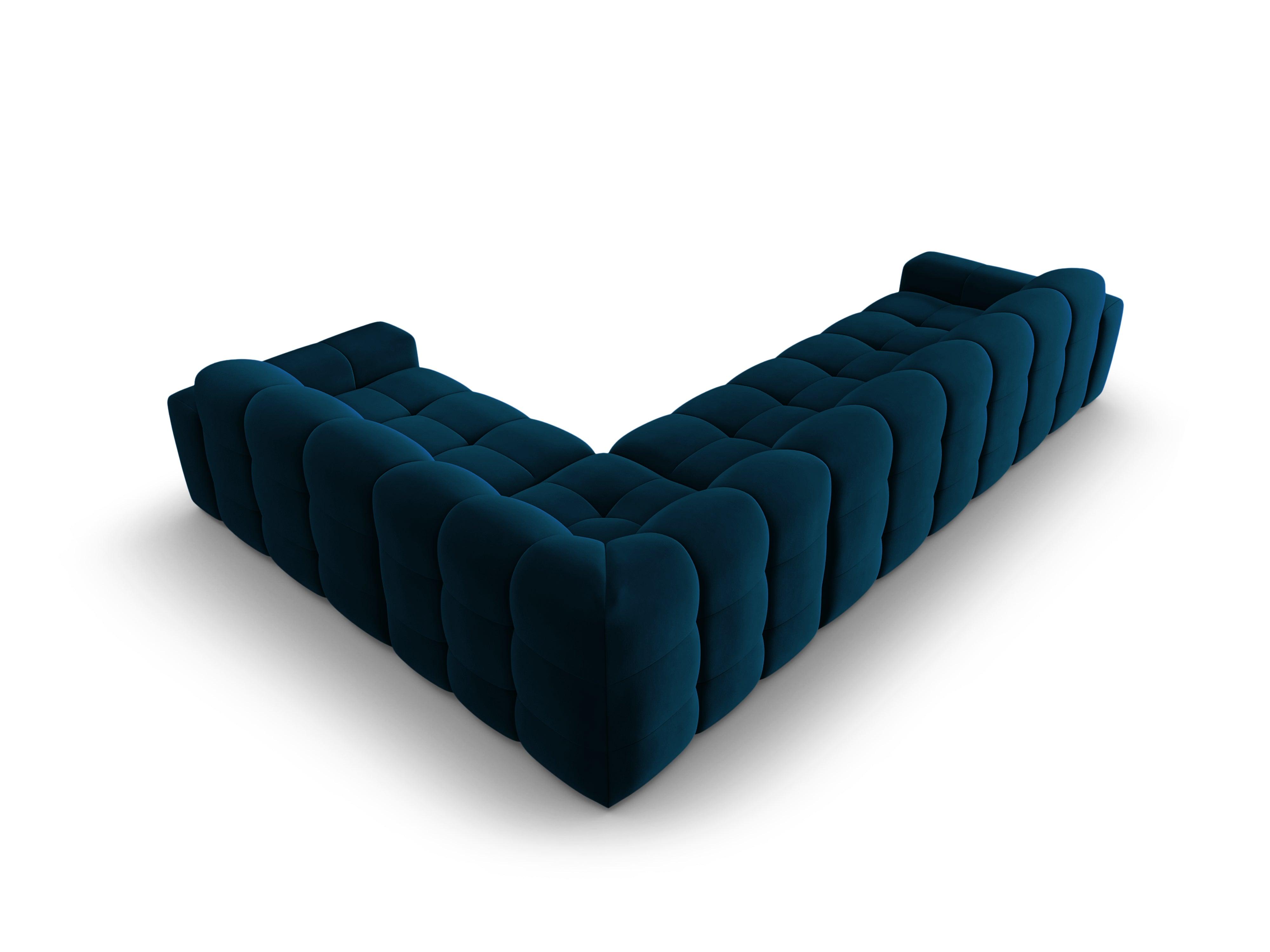 Narożnik prawostronny 6-osobowy KENDAL granatowy Micadoni Eye on Design