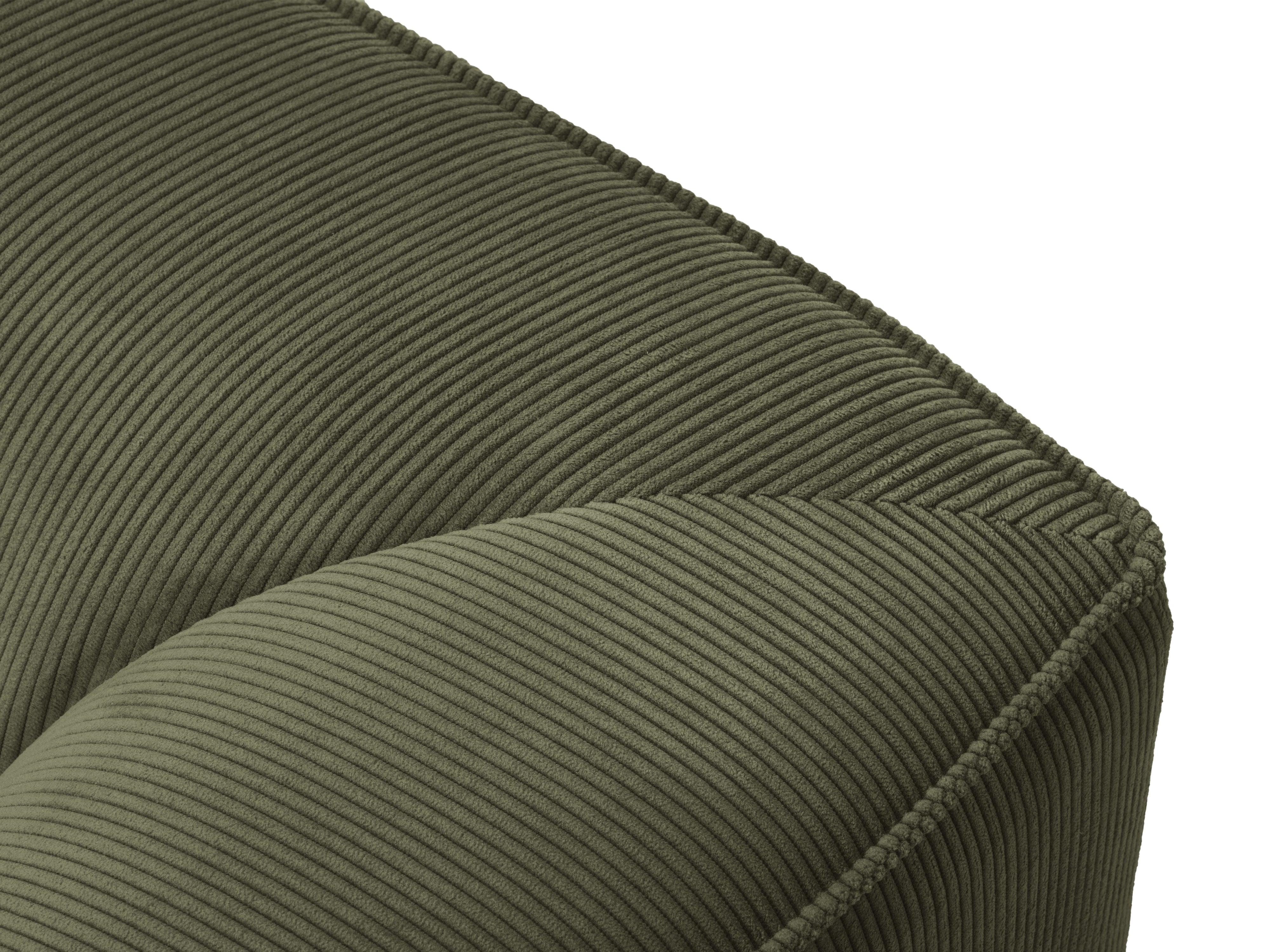 Narożnik sztruksowy 4-osobowy prawostronny RUBY zielony Micadoni Eye on Design