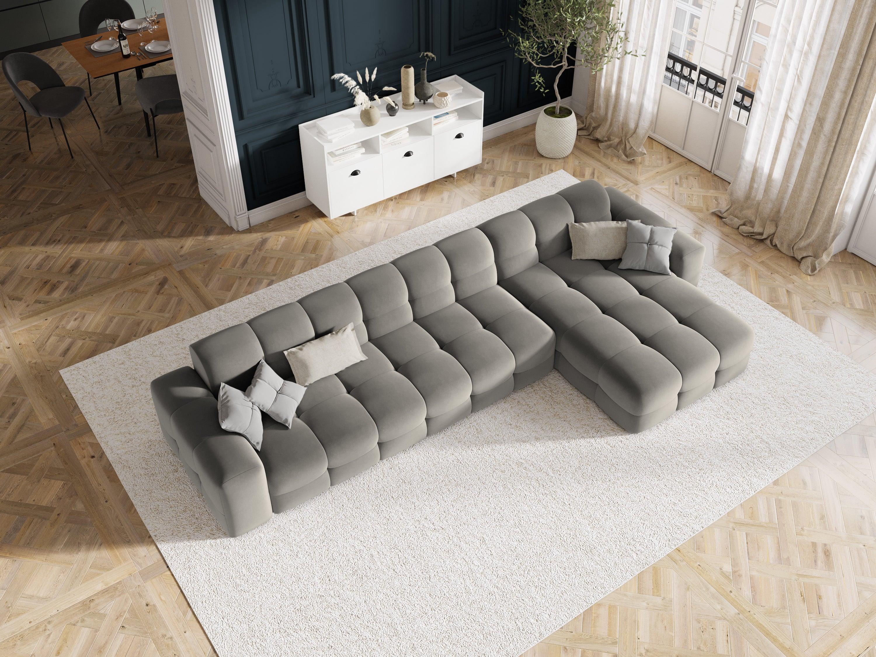 Narożnik prawostronny 5-osobowy KENDAL szary Micadoni Eye on Design