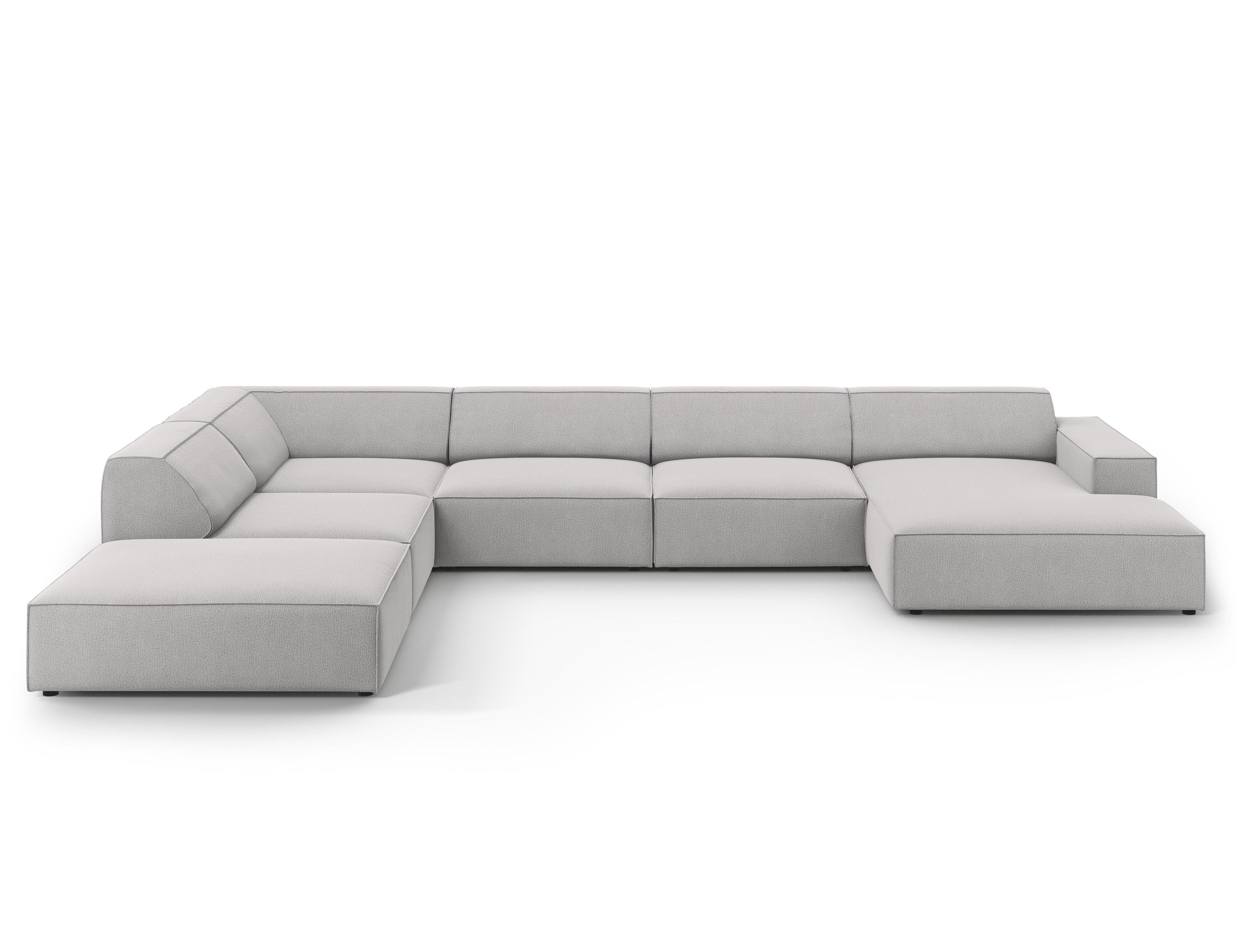 Sofa panoramiczna lewostronna JODIE jasnoszary Micadoni Eye on Design