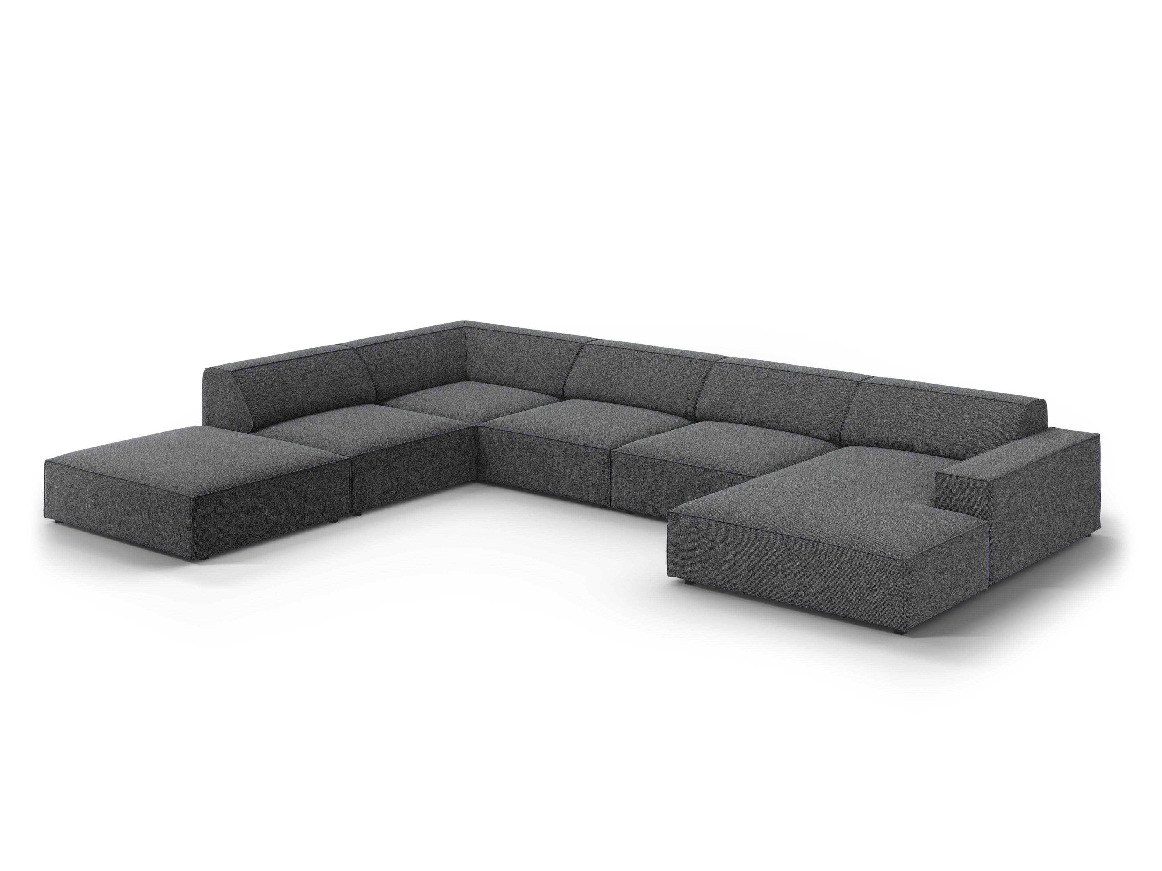 Sofa panoramiczna lewostronna JODIE ciemnoszary Micadoni Eye on Design