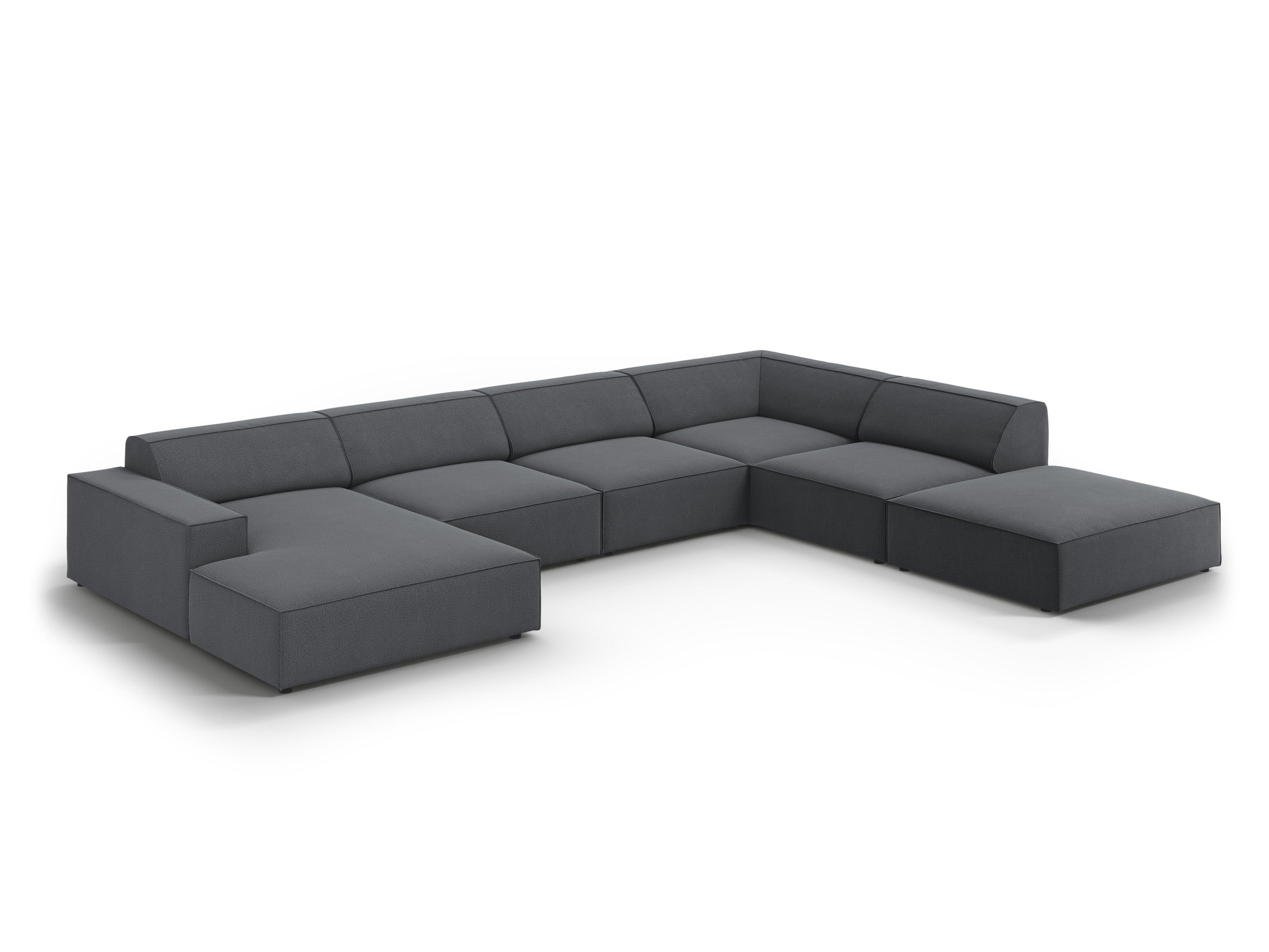 Sofa panoramiczna prawostronna JODIE ciemnoszary Micadoni Eye on Design