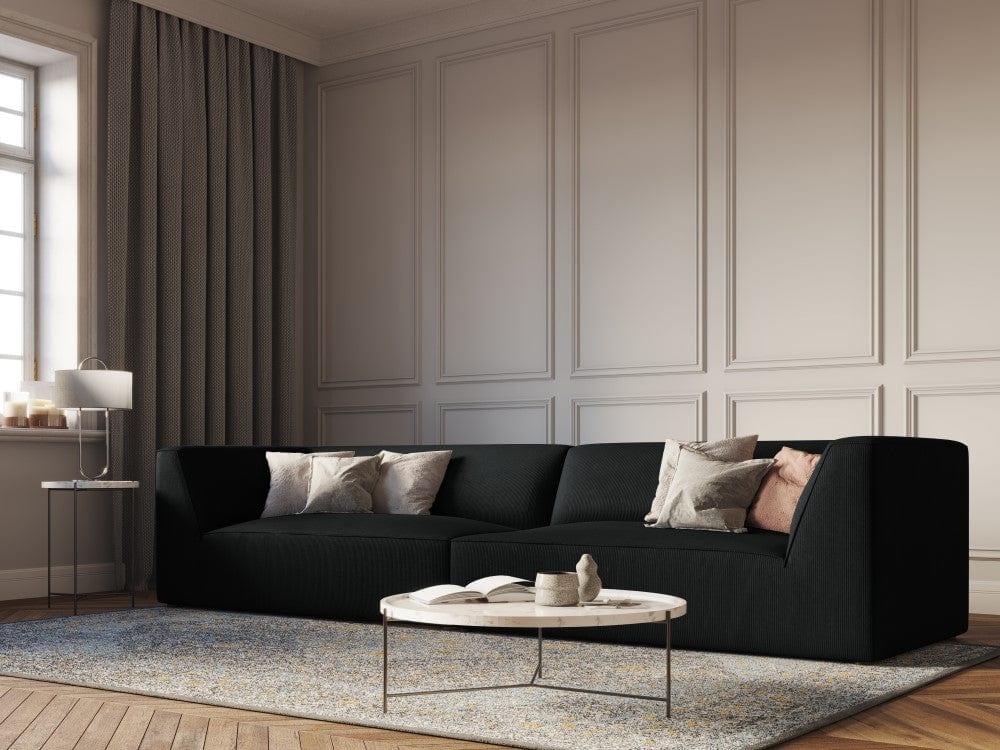 Sofa sztruksowa RUBY czarny Micadoni Eye on Design