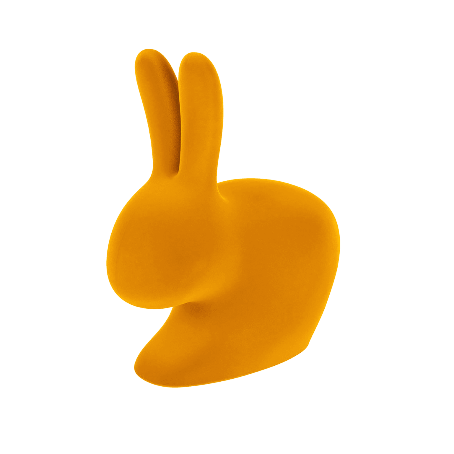 Krzesło BABY RABBIT VELVET żółty Qeeboo Eye on Design