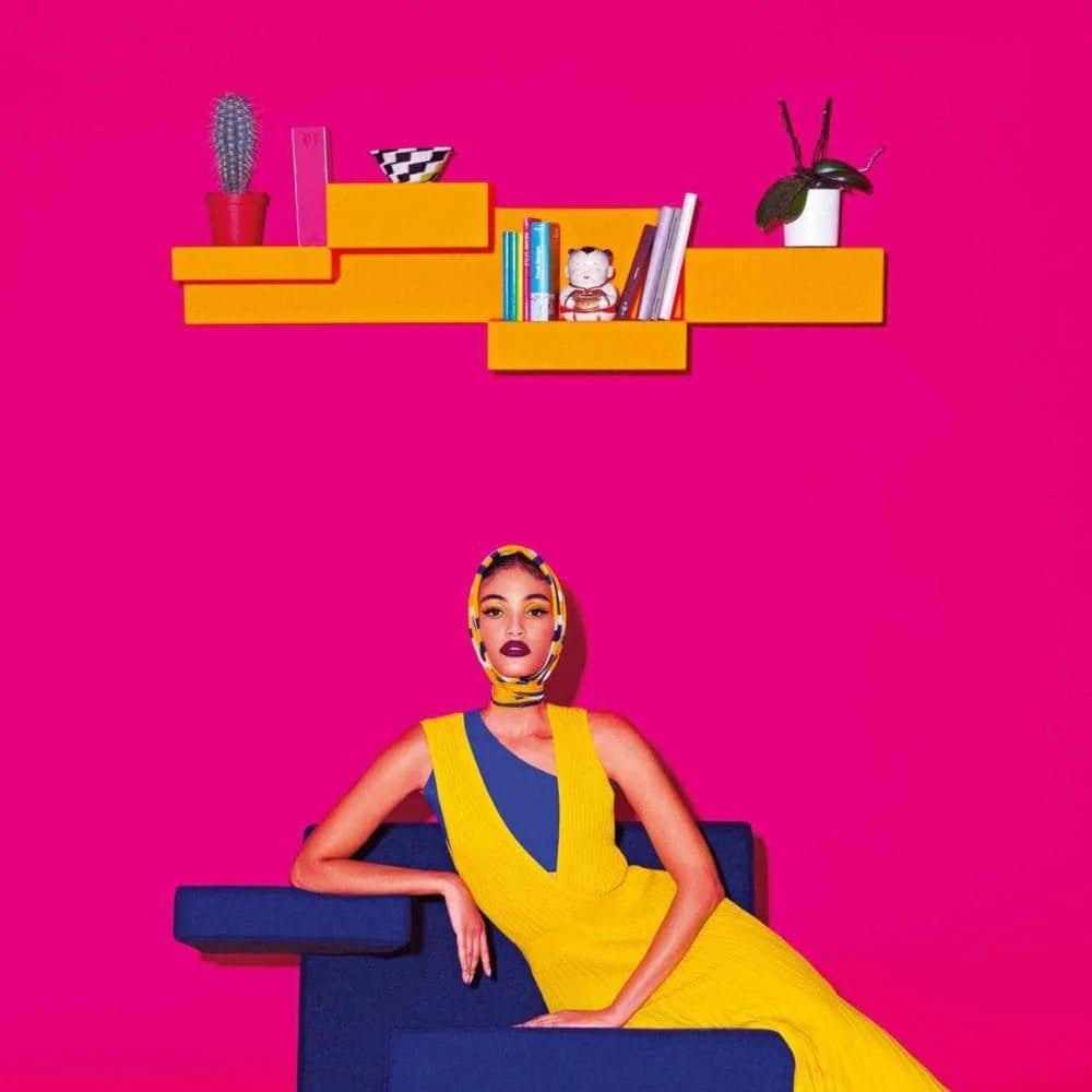 Półka na książki PRIMITIVE MINI czarny Qeeboo Eye on Design