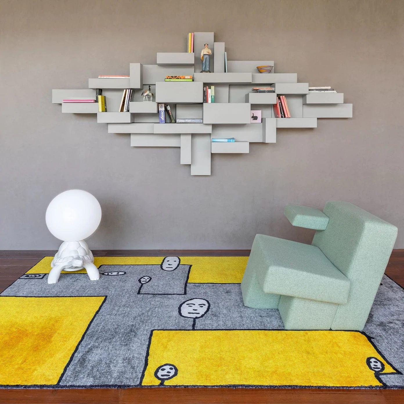 Półka na książki PRIMITIVE szary Qeeboo Eye on Design