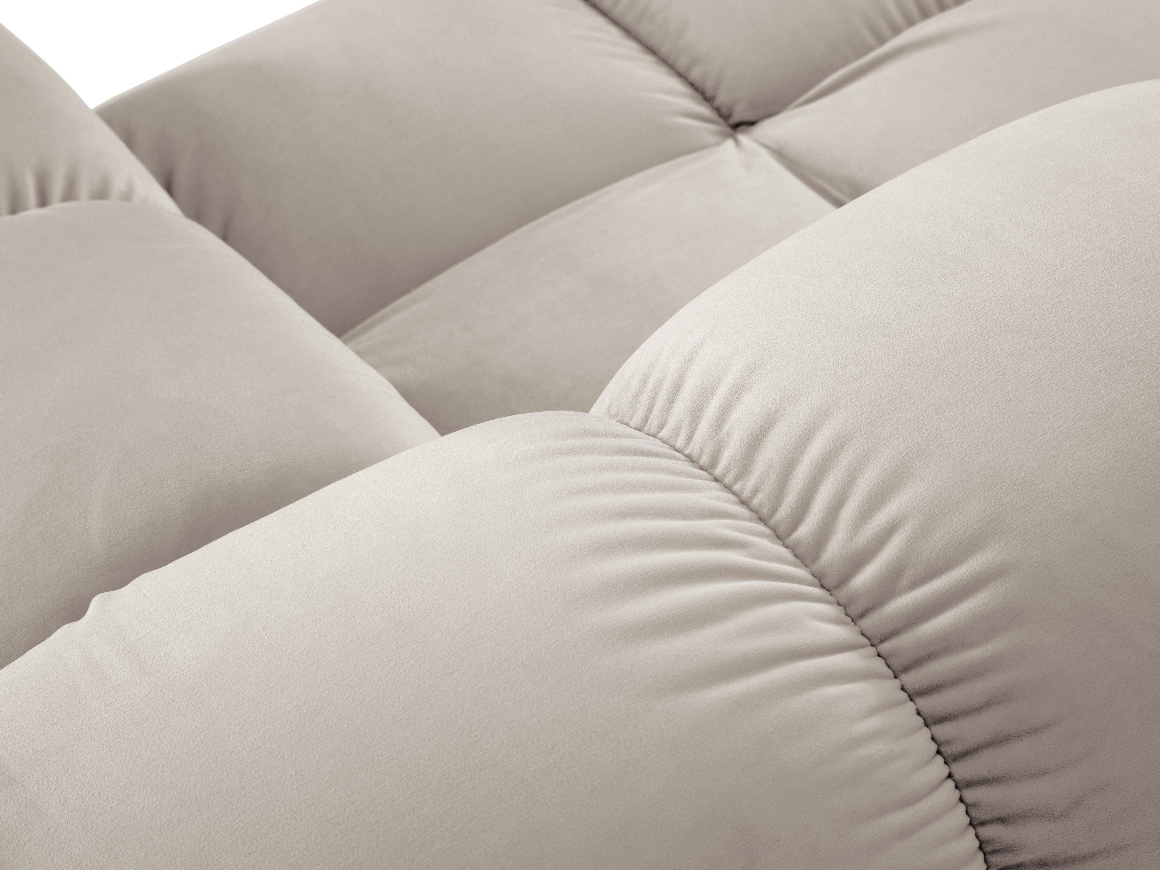 Sofa aksamitna 2-osobowa TROPEA jasnobeżowy Milo Casa Eye on Design