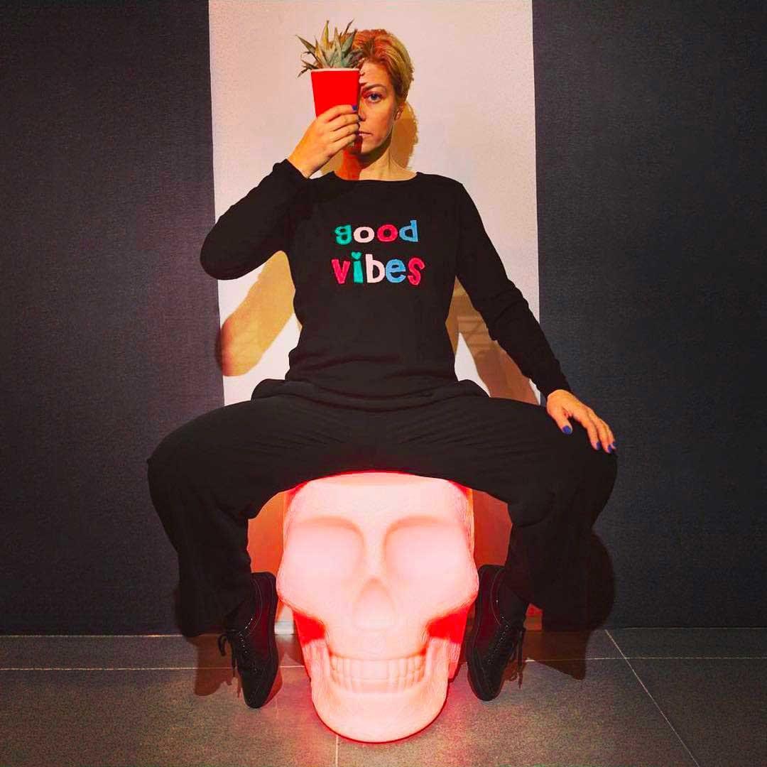 Stołek MEXICO LED biały Qeeboo Eye on Design