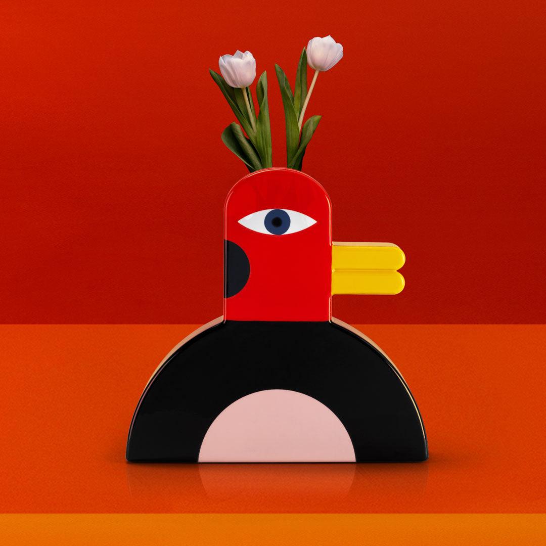 Wazon GIUGGIOLO czarny Qeeboo Eye on Design