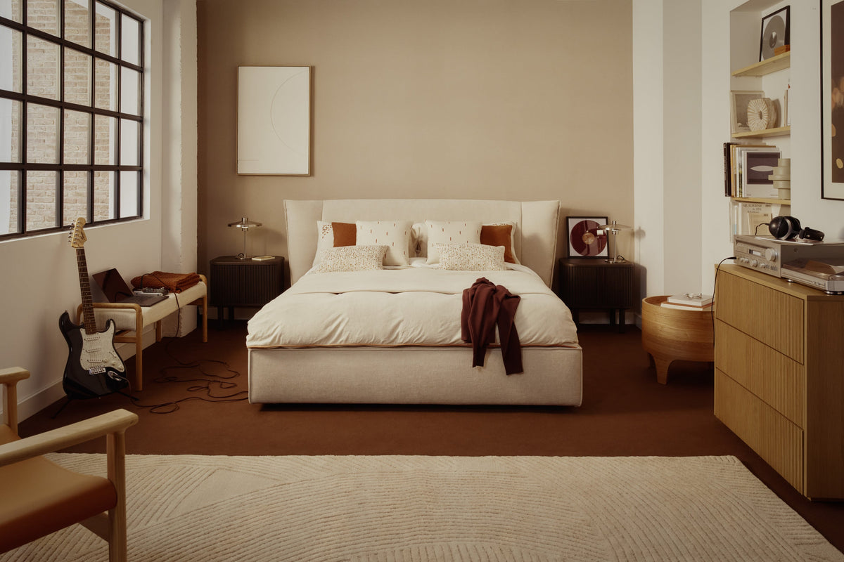 urządzona sypialnia