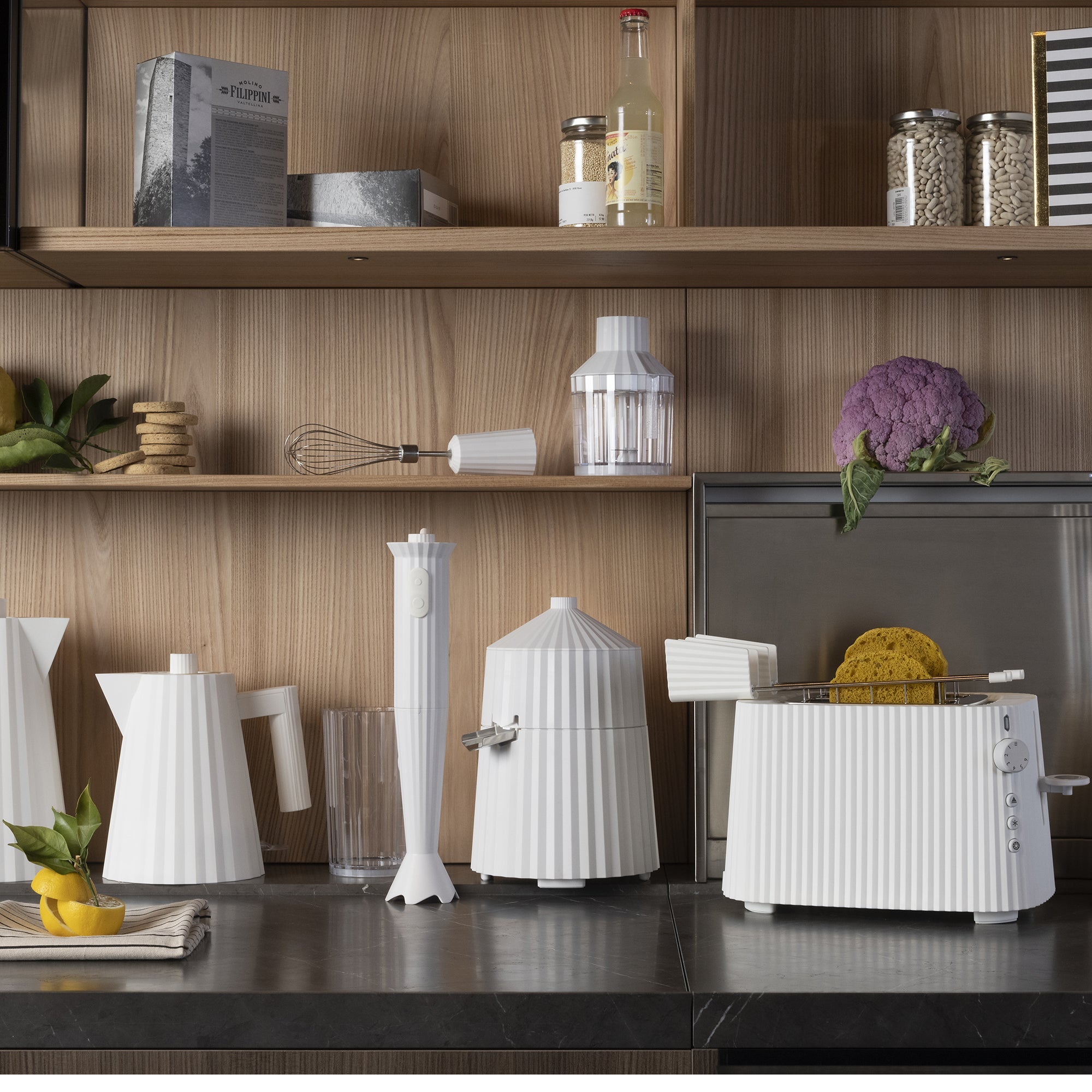 Lis na citrusy PLISSÉ biely