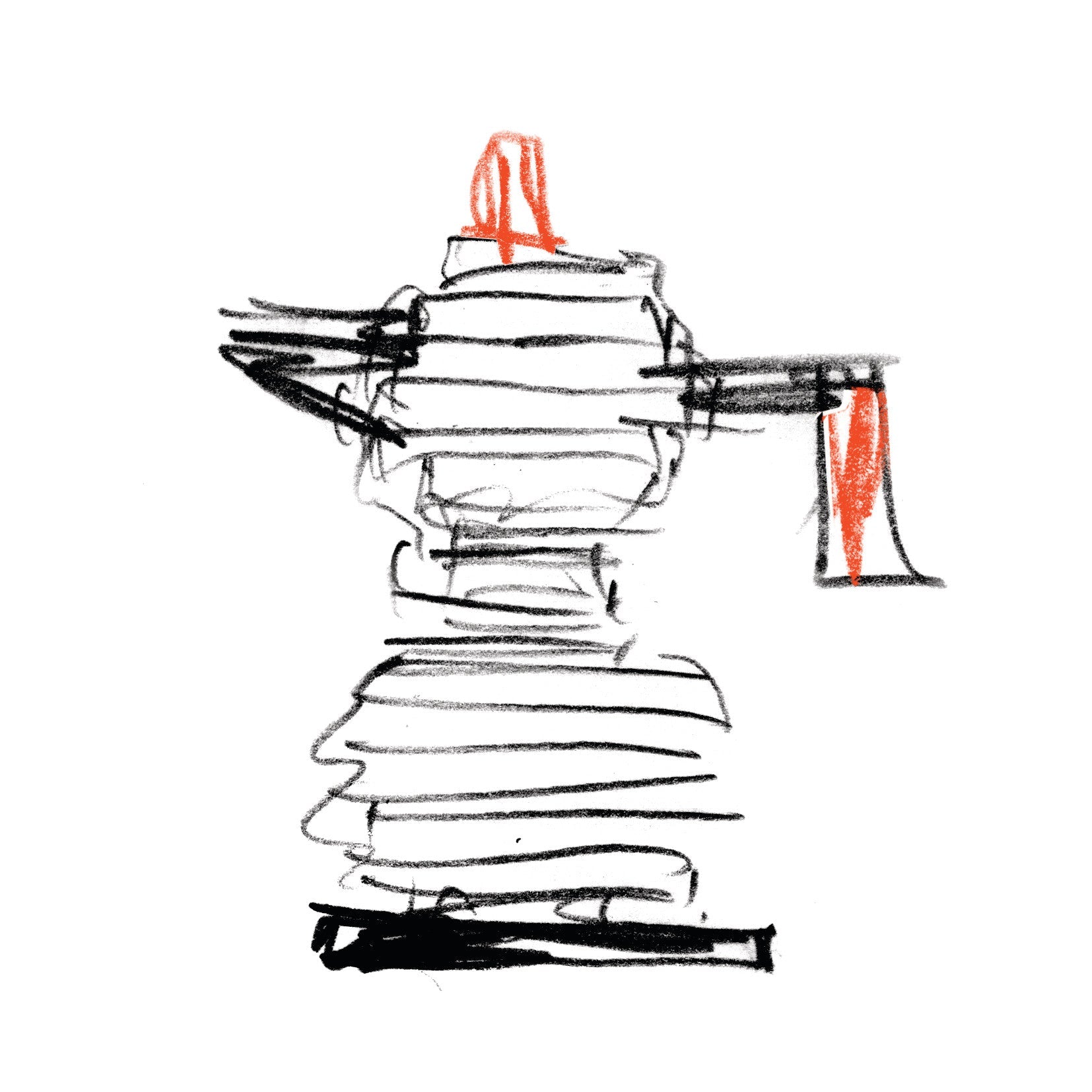 Indukčná kávovar PULCINA strieborný s červenou