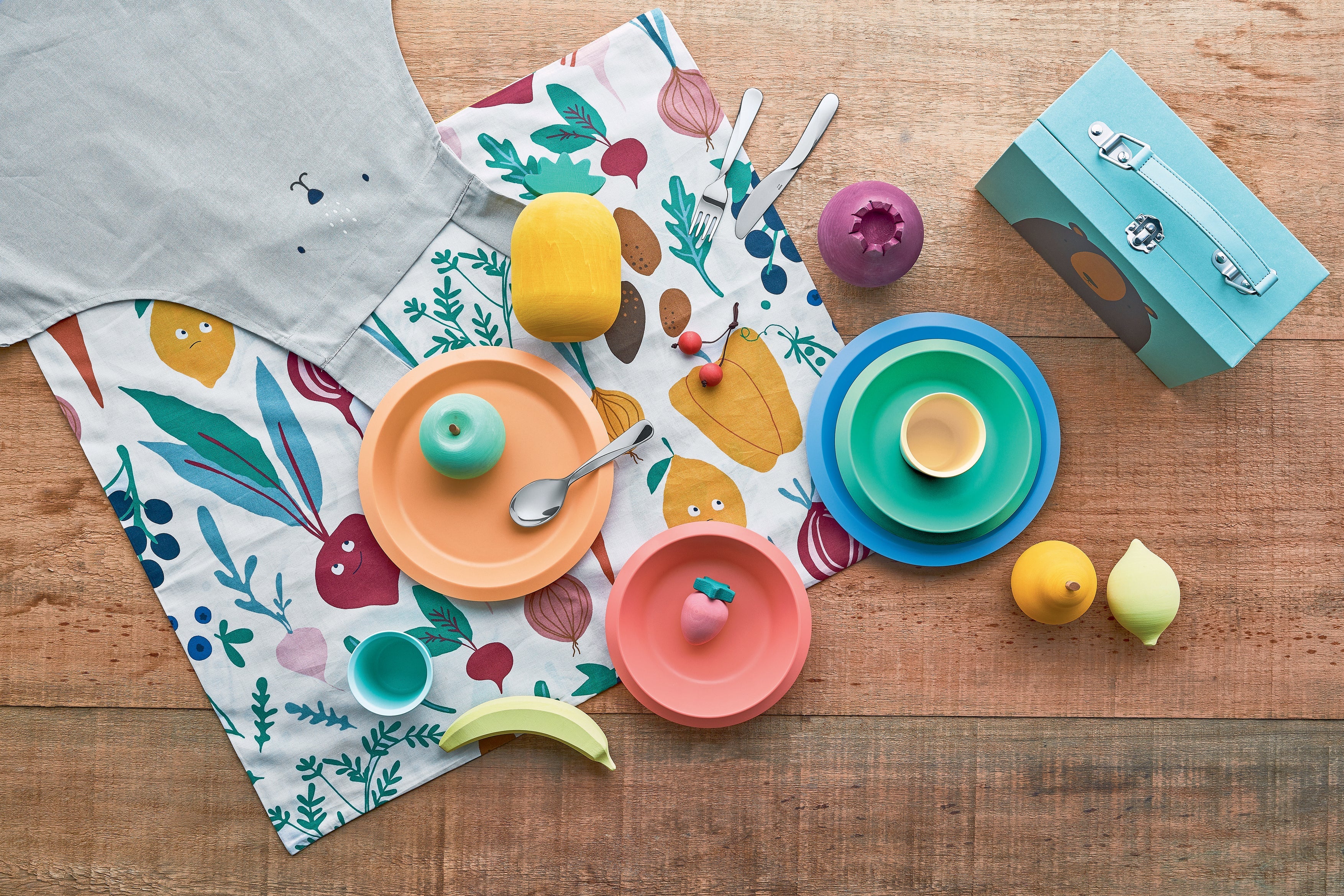 Table tableware for children giro kids melamin