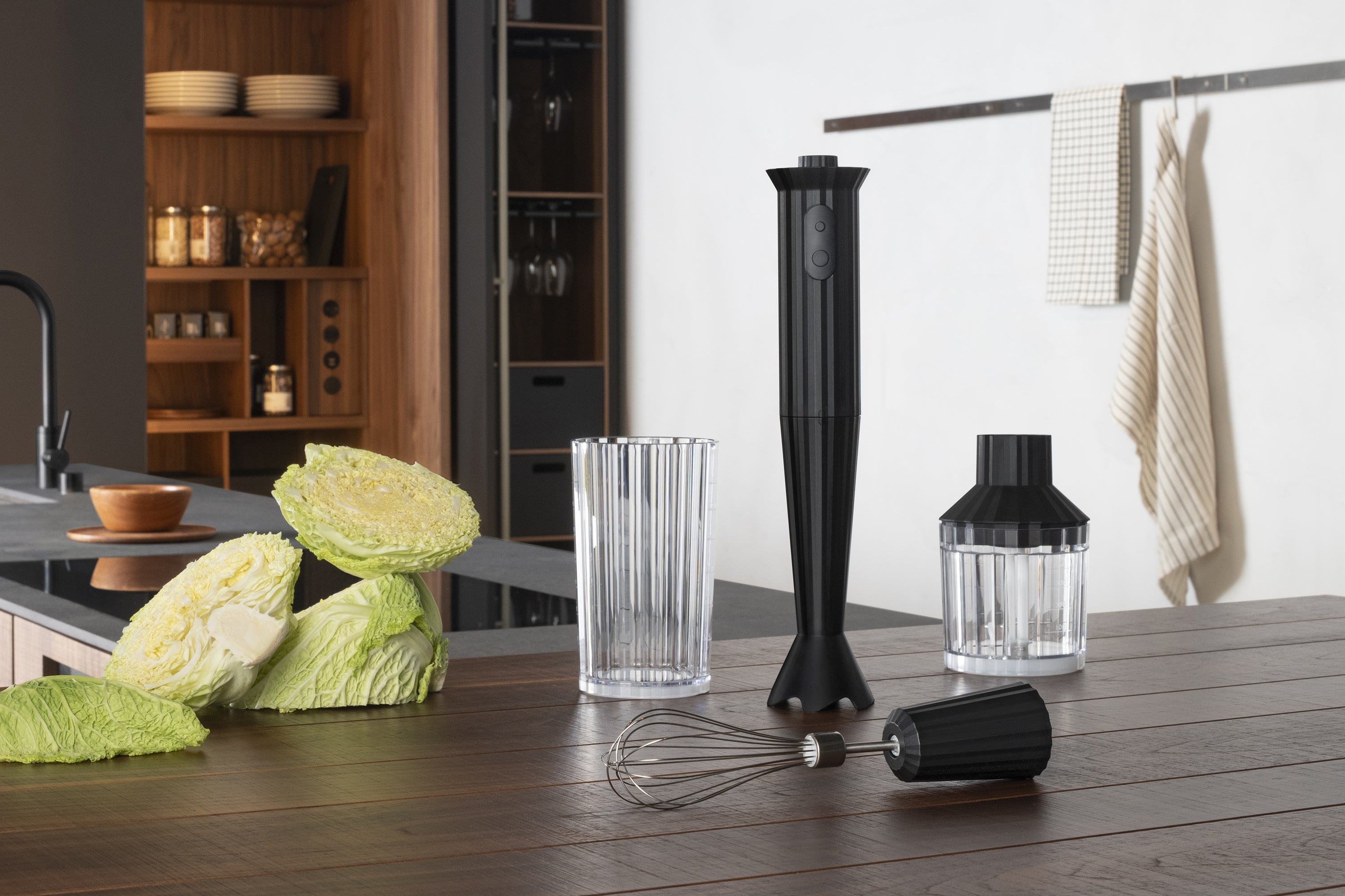 Súprava s ručným mixérom PLISSÉ čierna