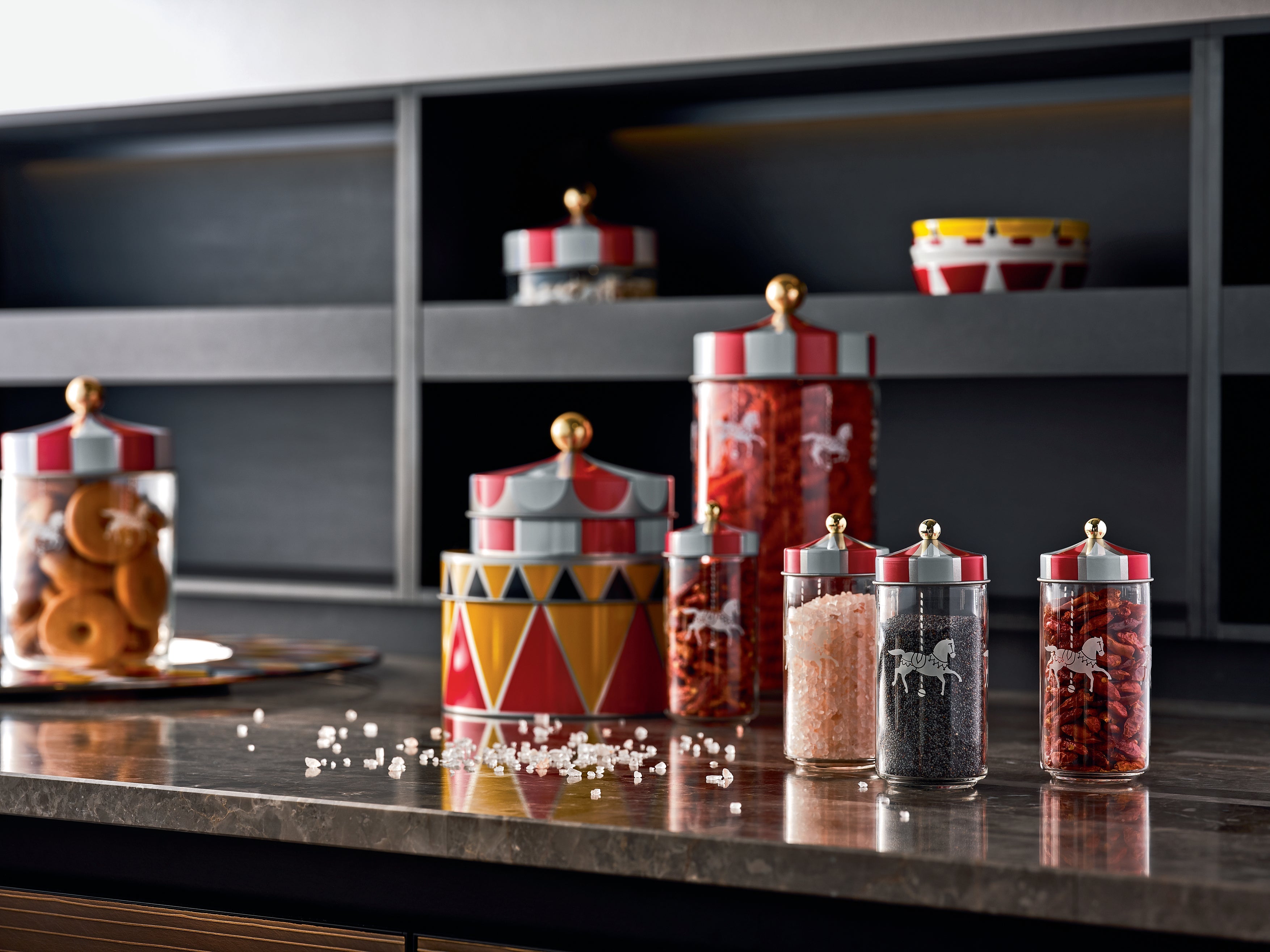 Súprava nádob CIRCUS sklo so sieťotlačou