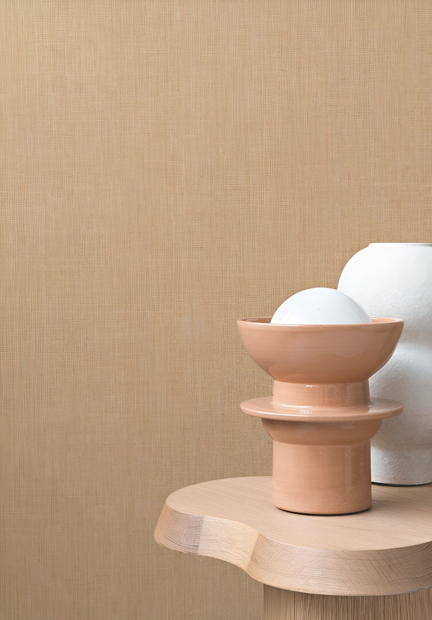 Linen textile wallpaper LINORA - BLEU INDIGO indigo blue