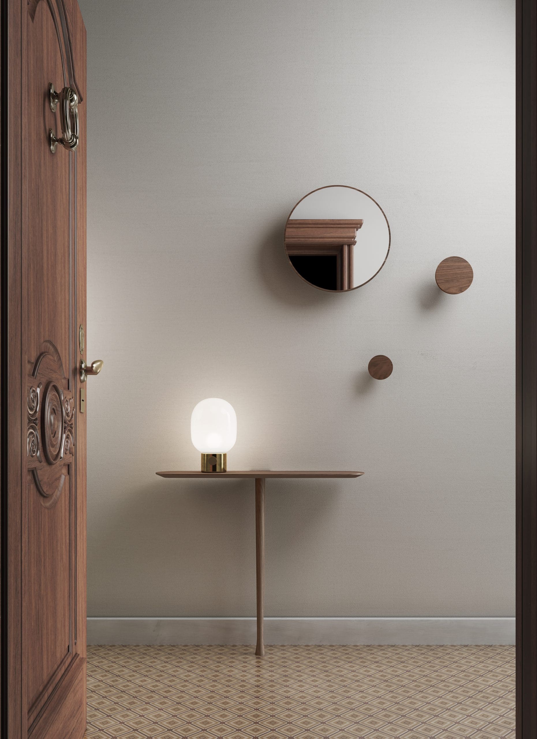 Nástenná konzola UNICA - KONFIGURÁCIA 01 čierny jaseňový dyha