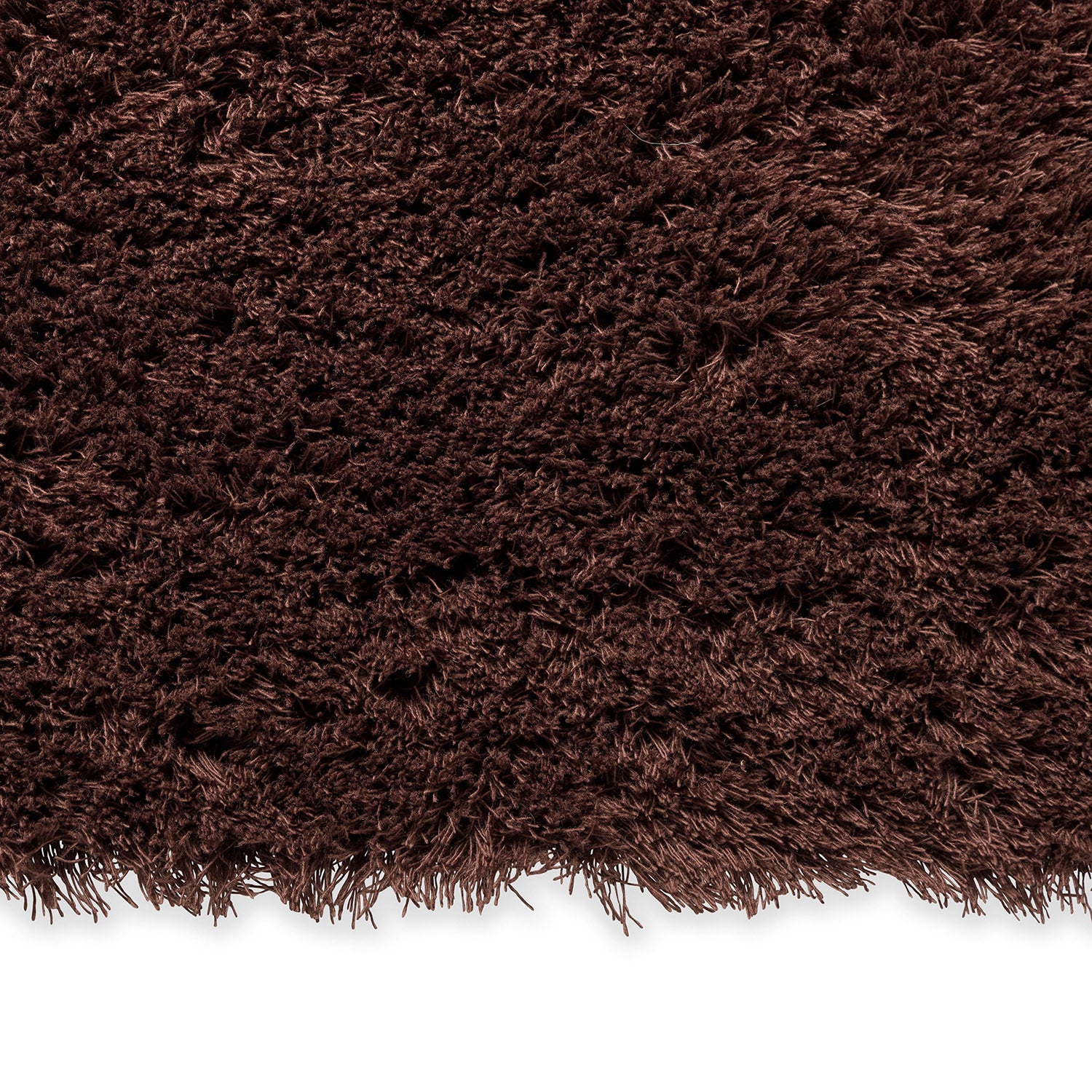 Dywan SHADE HIGH brunatny z długim włosiem