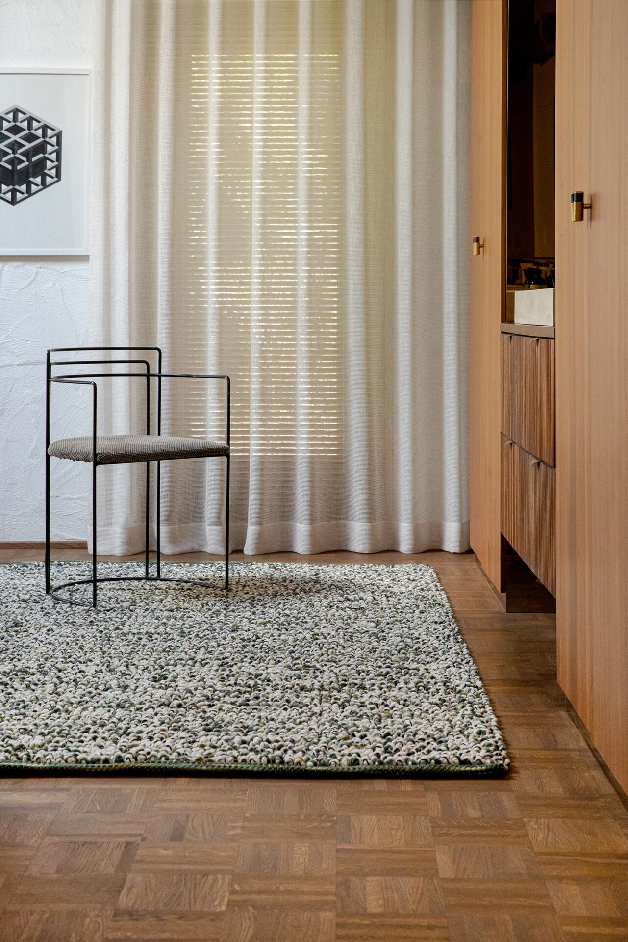 Marble beige-green rug