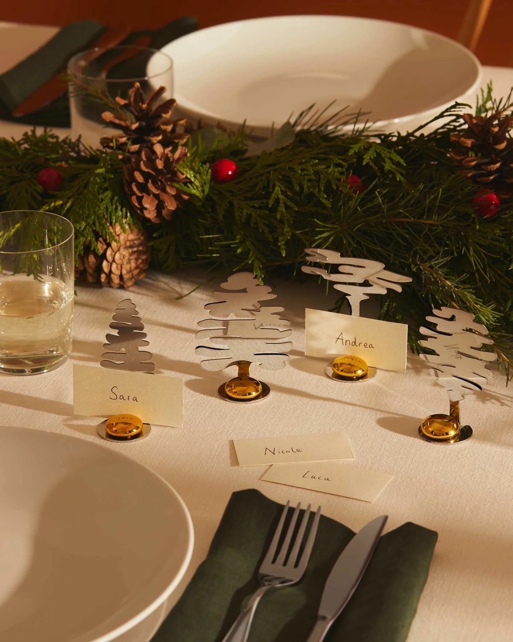 Súprava značiek miesta BARKPLACE strieborná so zlatou