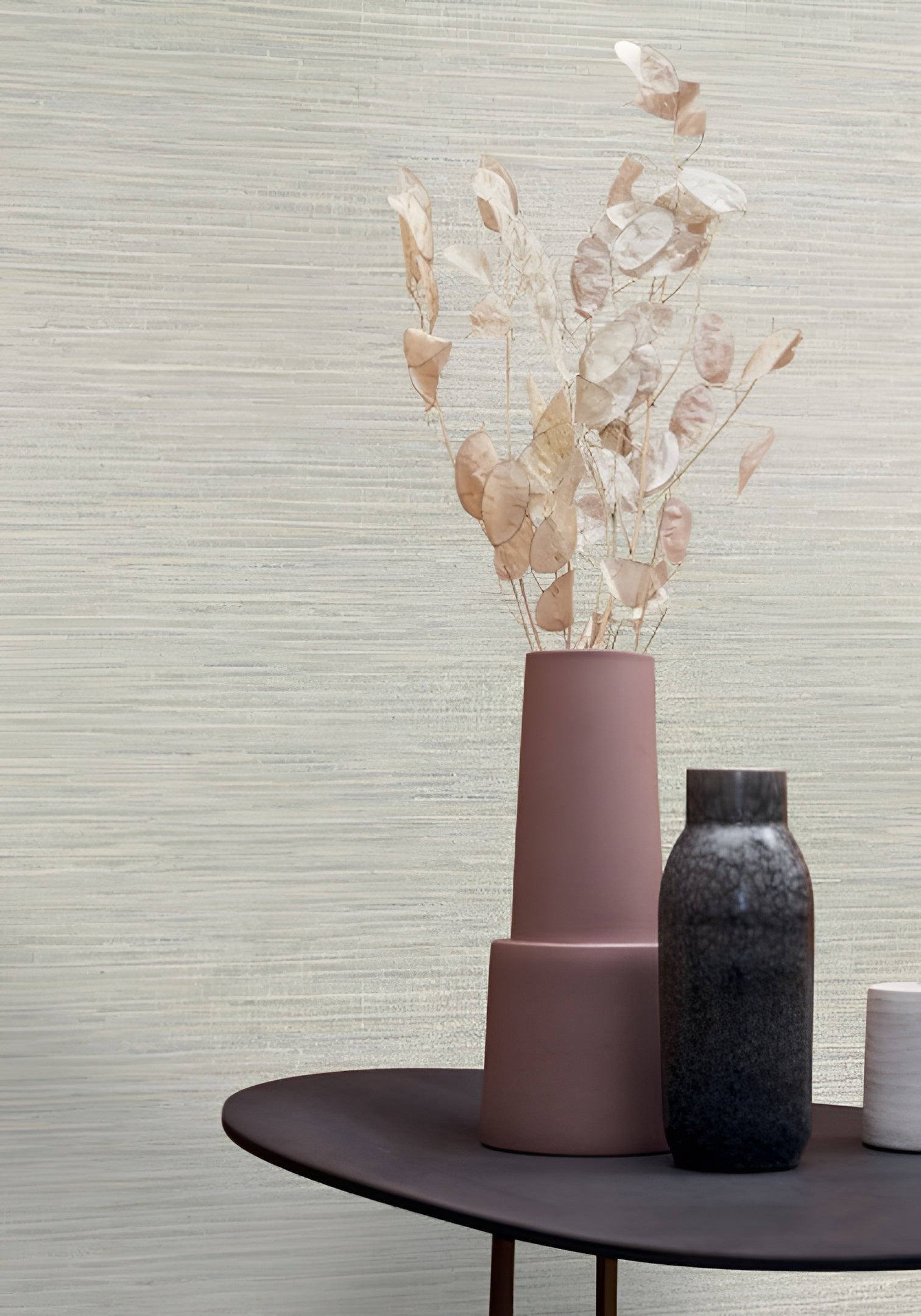 Štruktúrna tapeta napodobňujúca plátno OCCITAN - GALET tlmená béžová