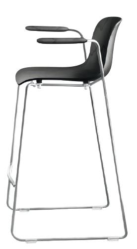 Hoker TROY čierne bukové drevo