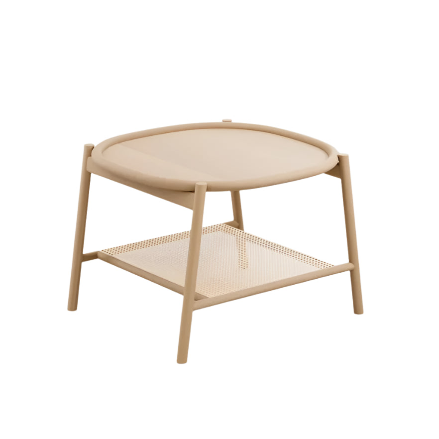 Kávový stolík DRUM bukové drevo