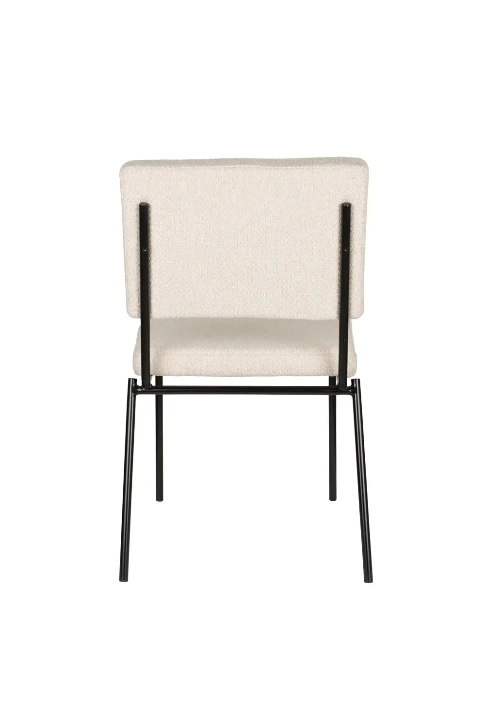 Fellow beige chair with a black base