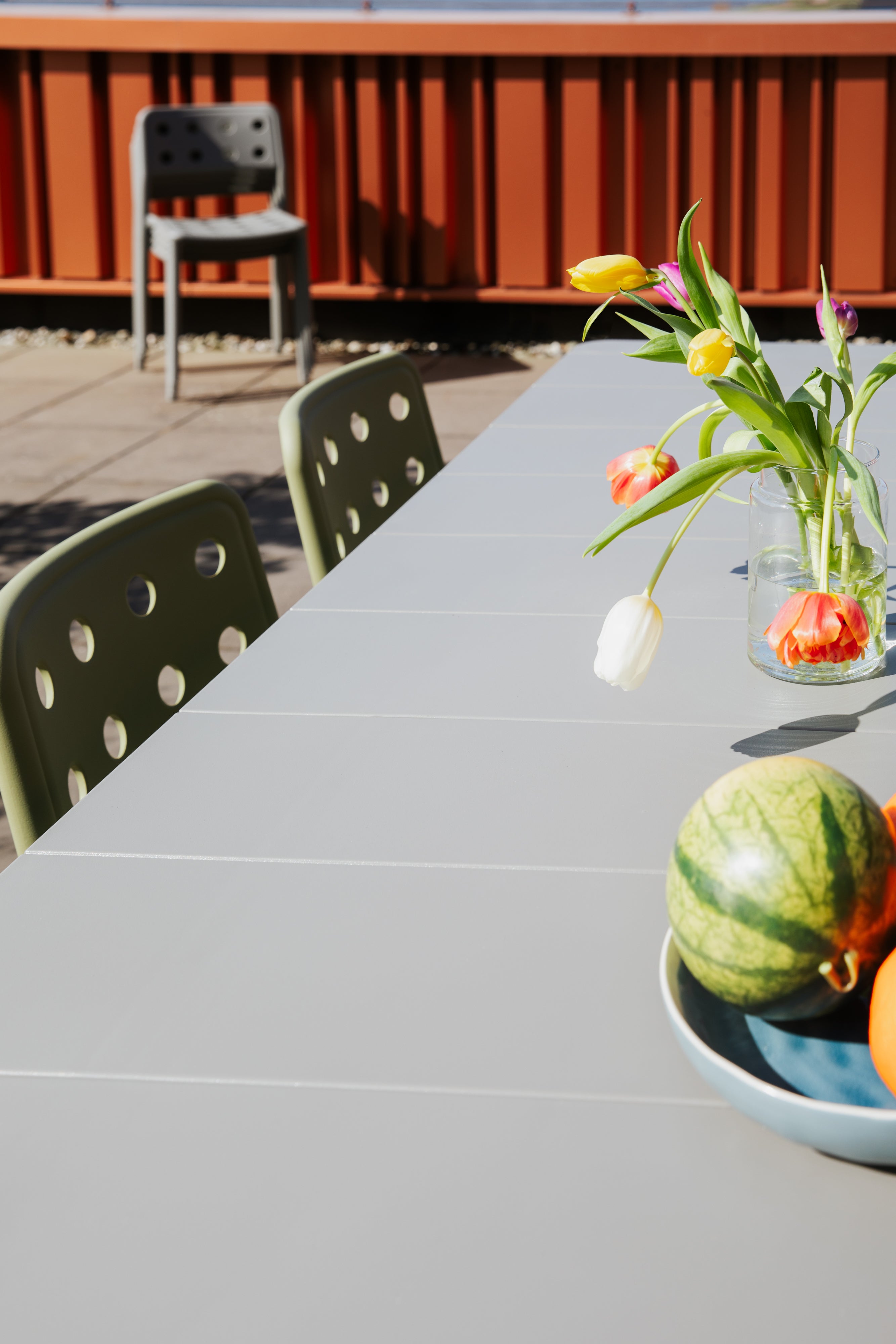 Záhradný stôl ALBAN šedý