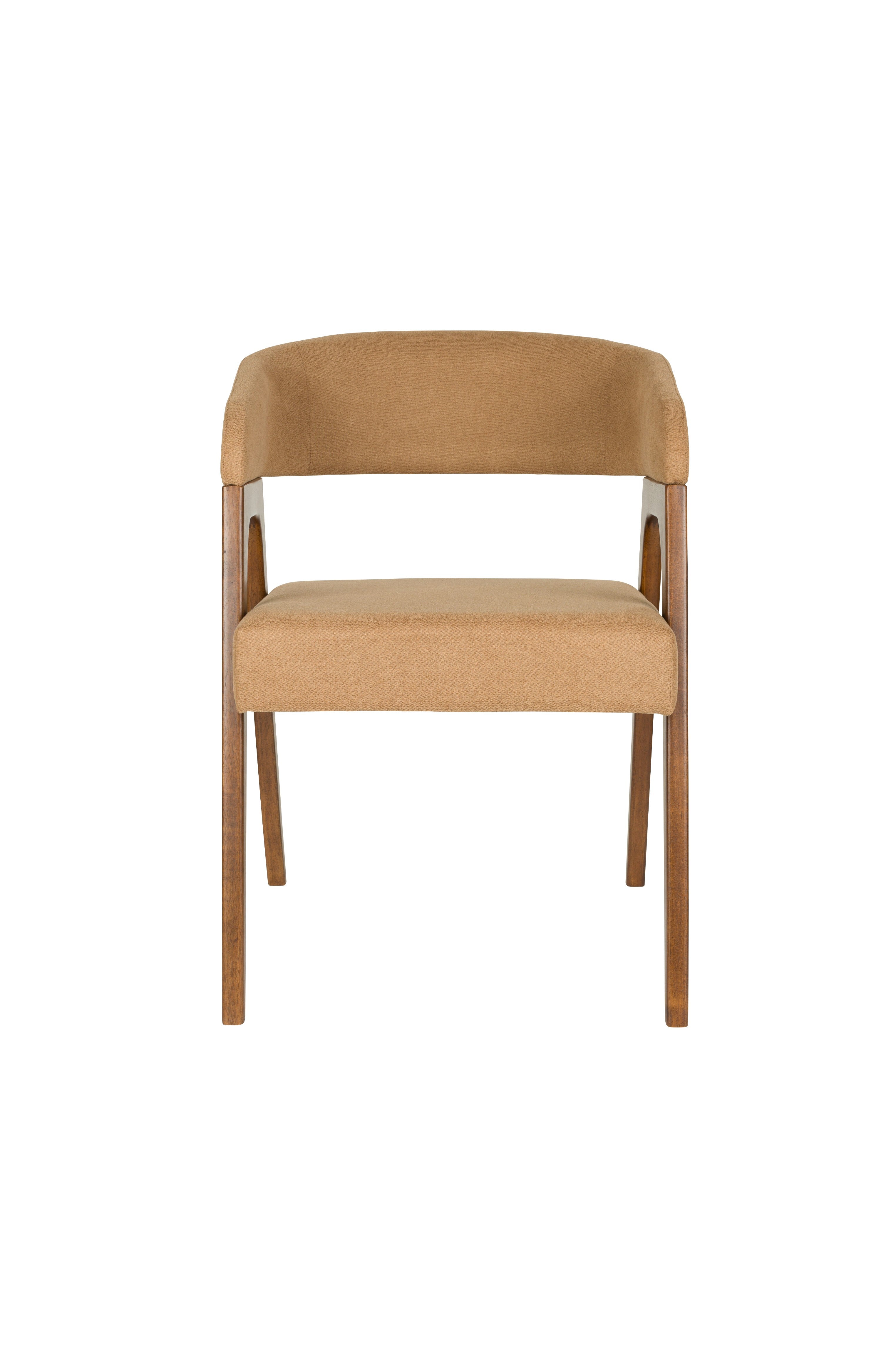 ADAMELLO chair beige with wooden base
