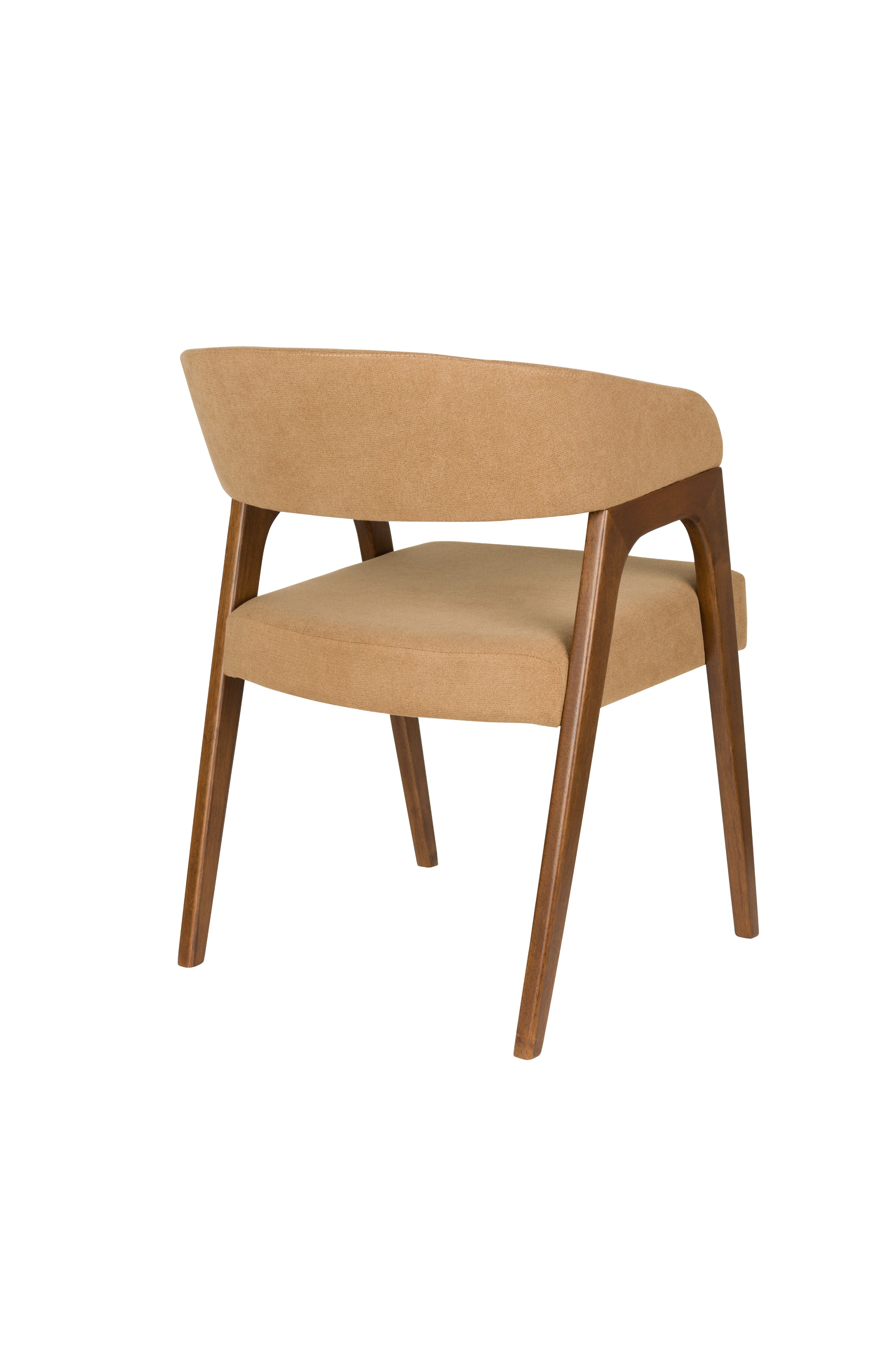 ADAMELLO chair beige with wooden base