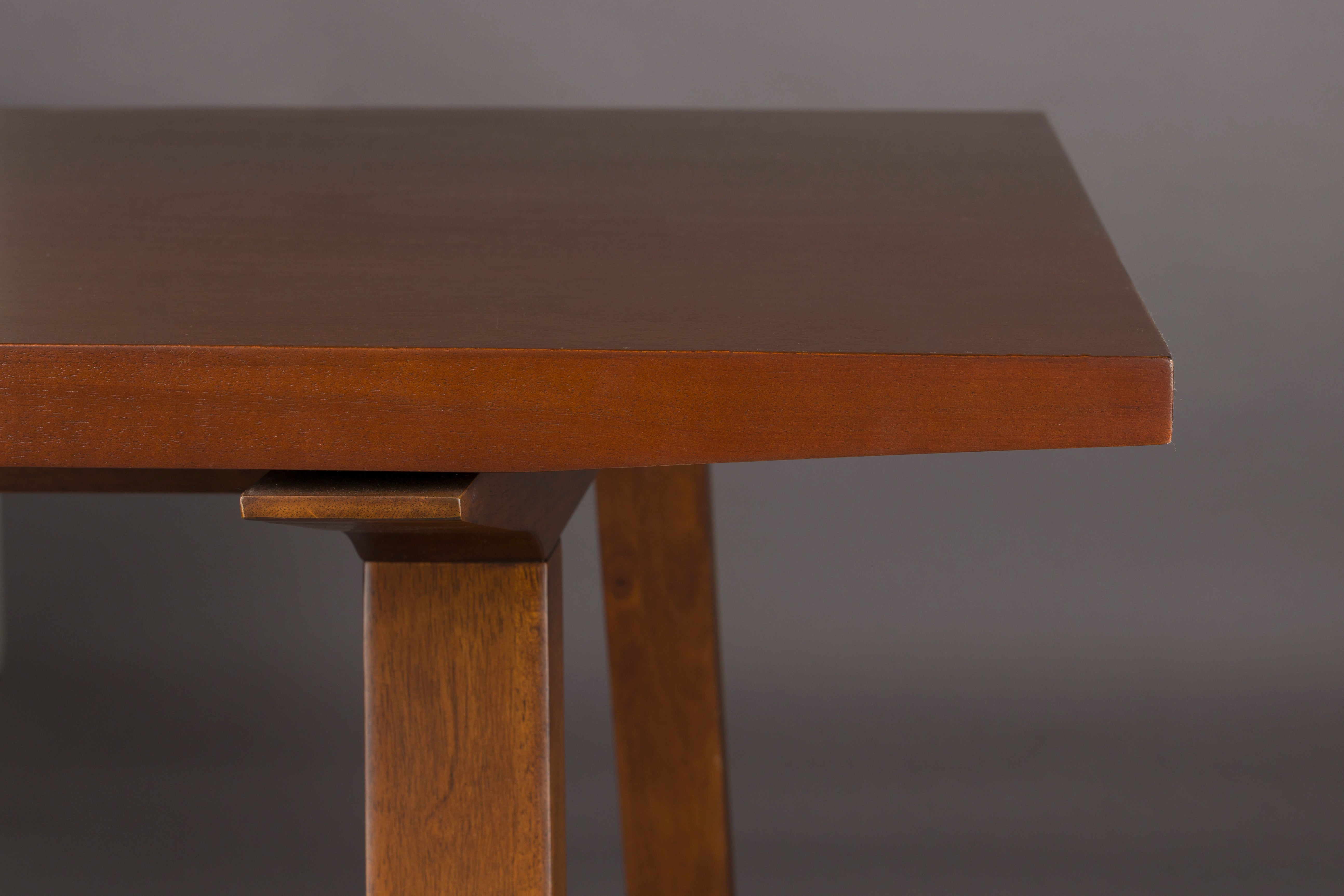 Stôl ADAMELLO tmavohnedý