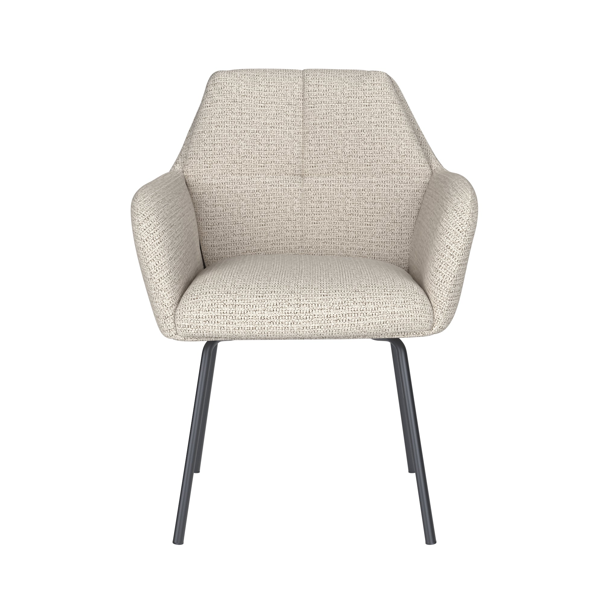 Stolička PETE biela s čiernym podstavcom