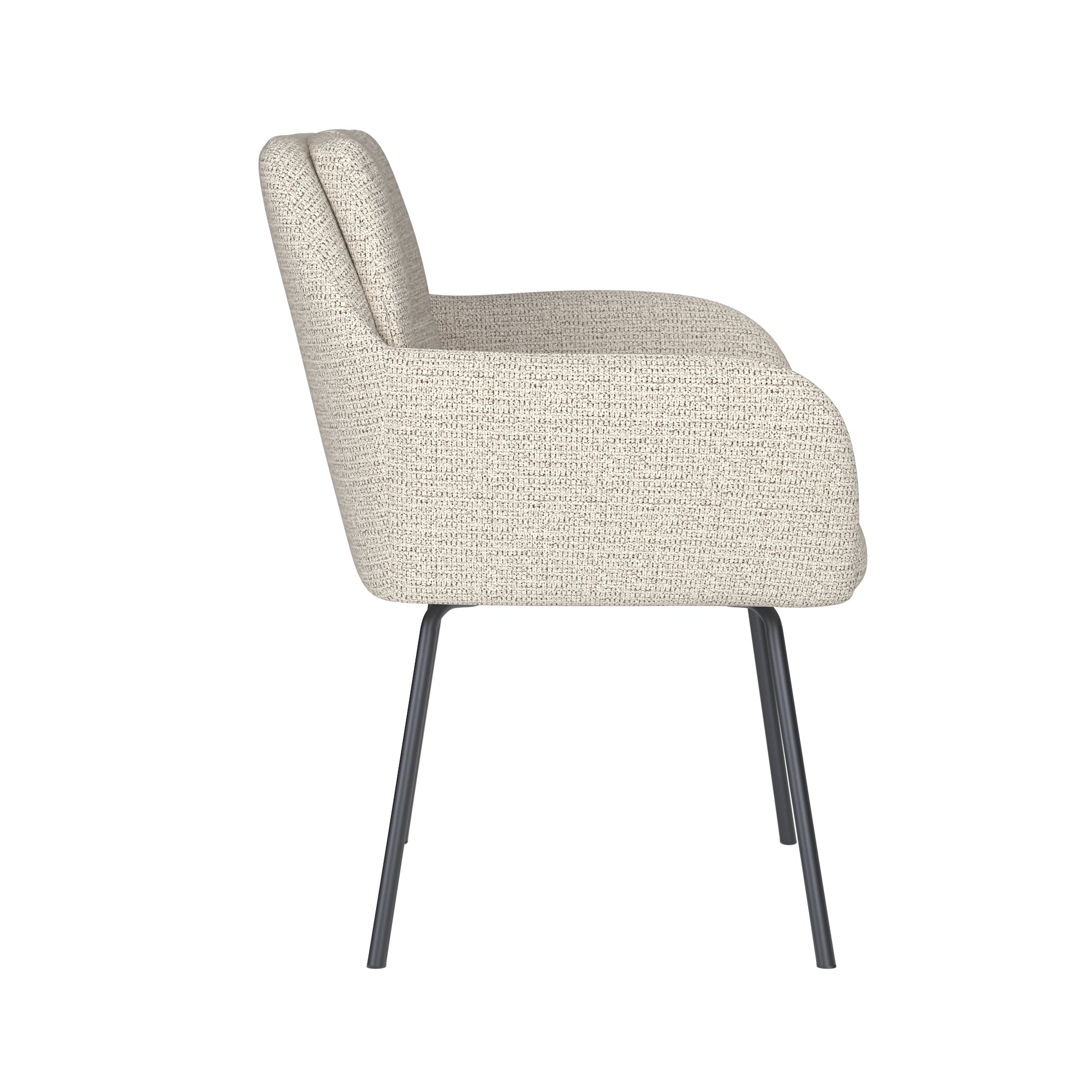 Stolička PETE biela s čiernym podstavcom