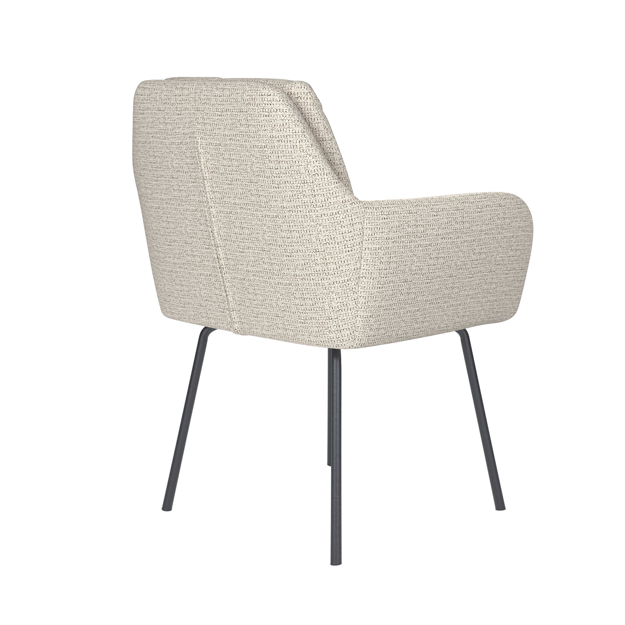 Stolička PETE biela s čiernym podstavcom