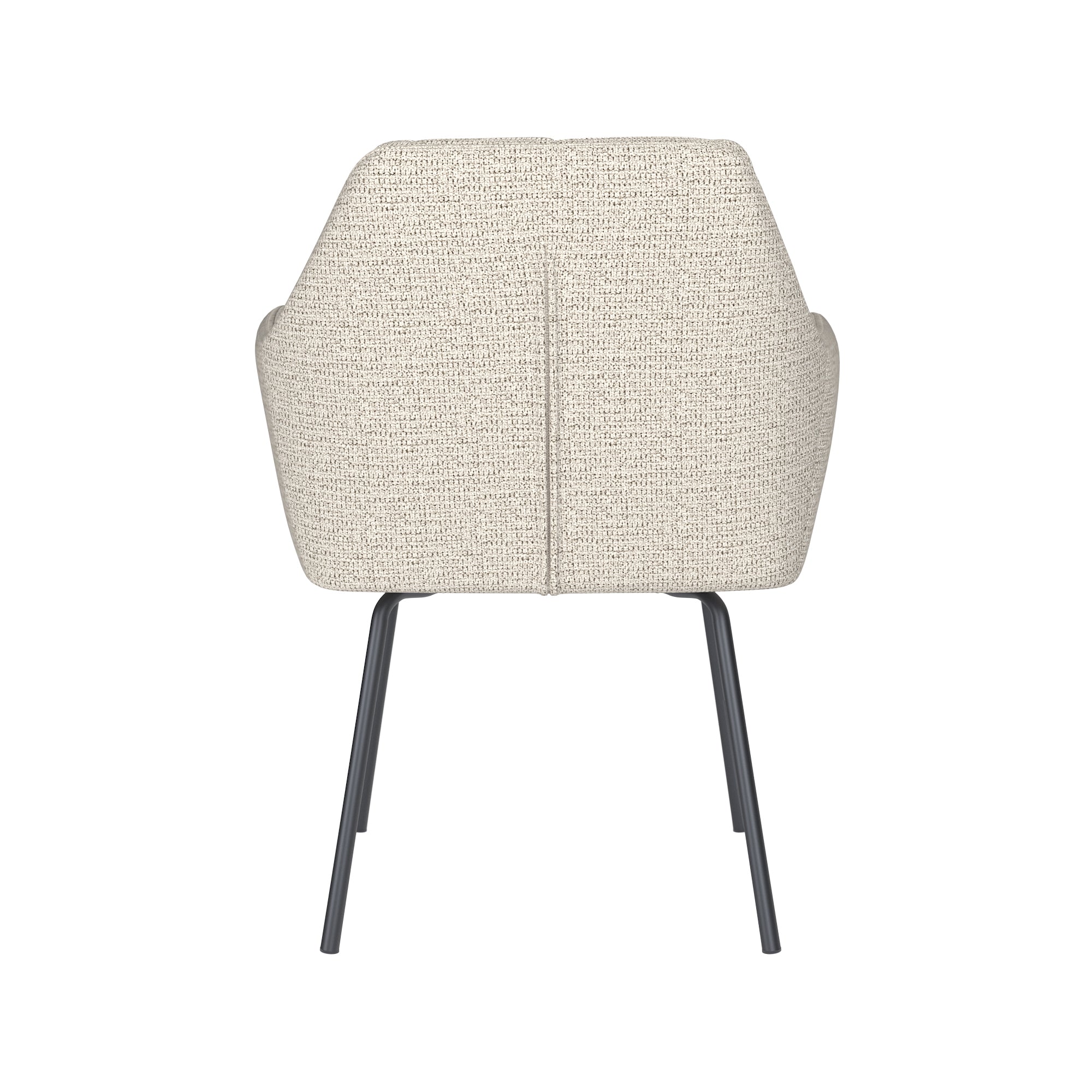 Stolička PETE biela s čiernym podstavcom