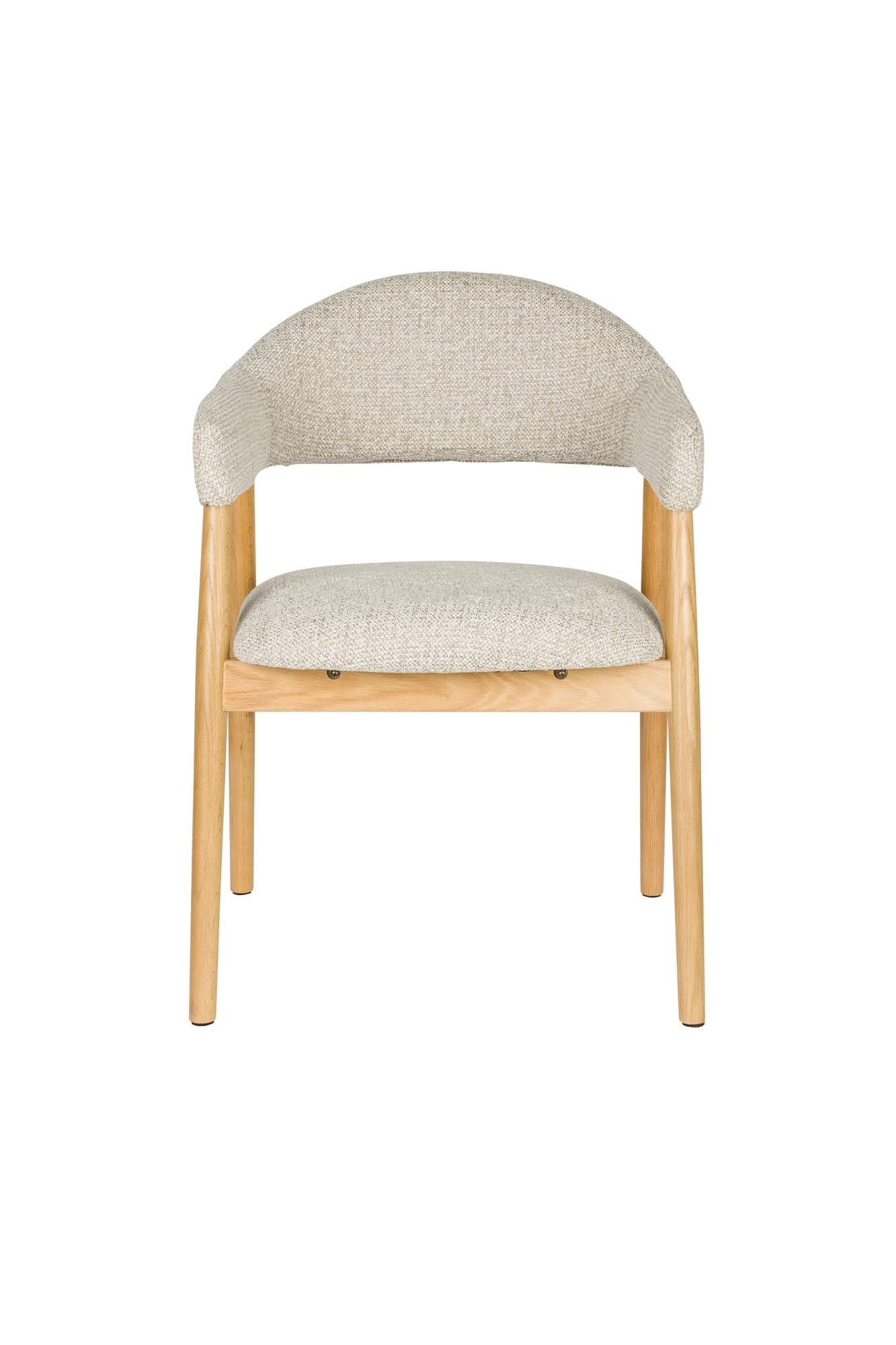 Stolička INDY svetlohnedá s drevenou základňou