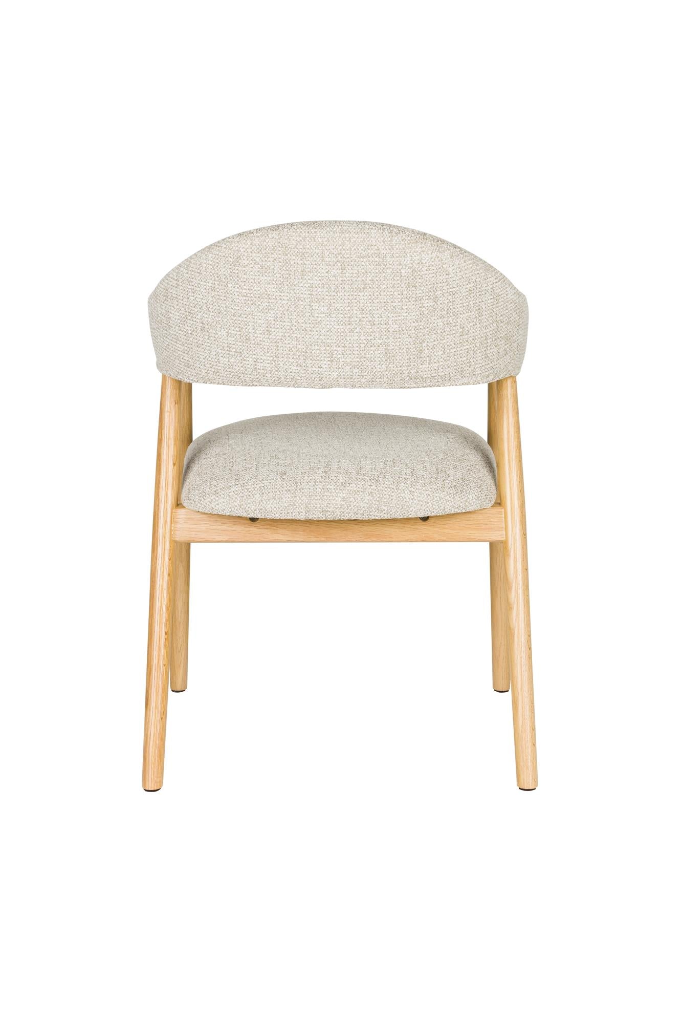 Stolička INDY svetlohnedá s drevenou základňou