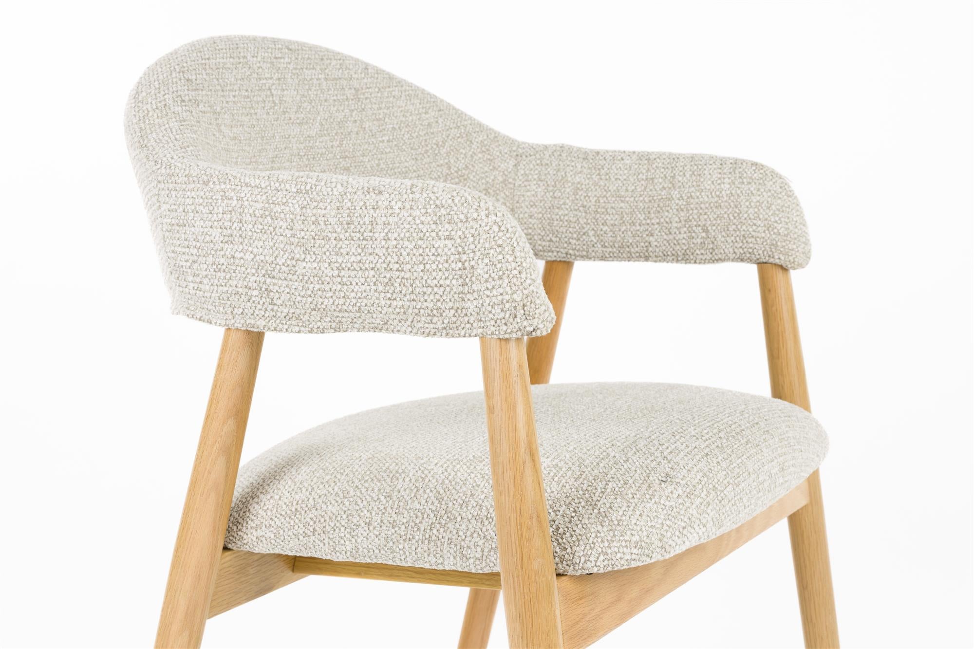 Stolička INDY svetlohnedá s drevenou základňou